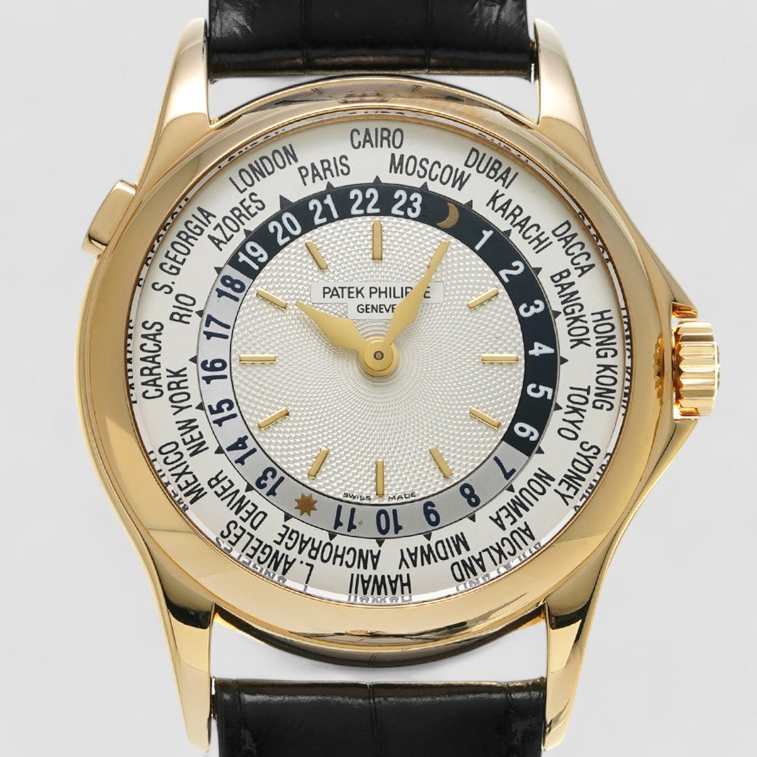 World Time 18K Yellow Gold