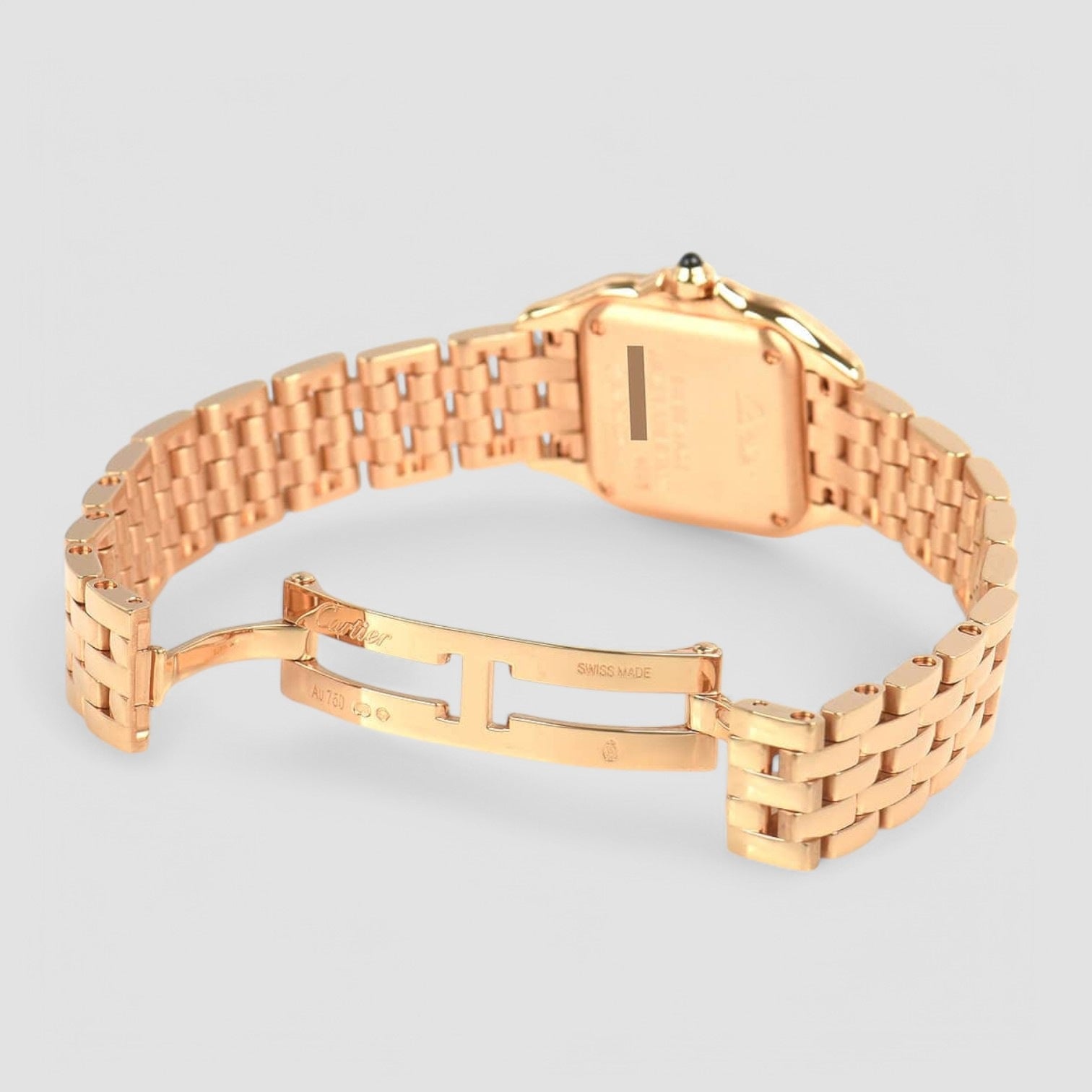Panthere de Cartier Small Quartz Rose Gold Silver Dial