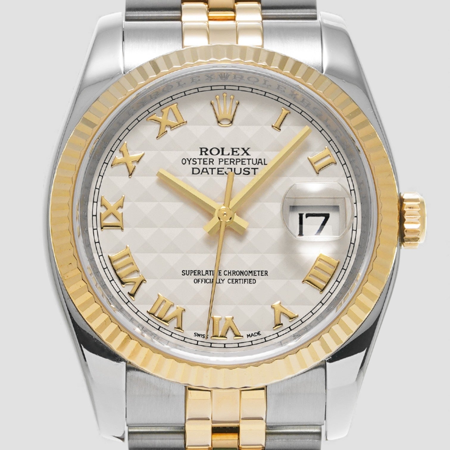 Datejust Two Tone White/18 carat yellow gold Ø36 mm