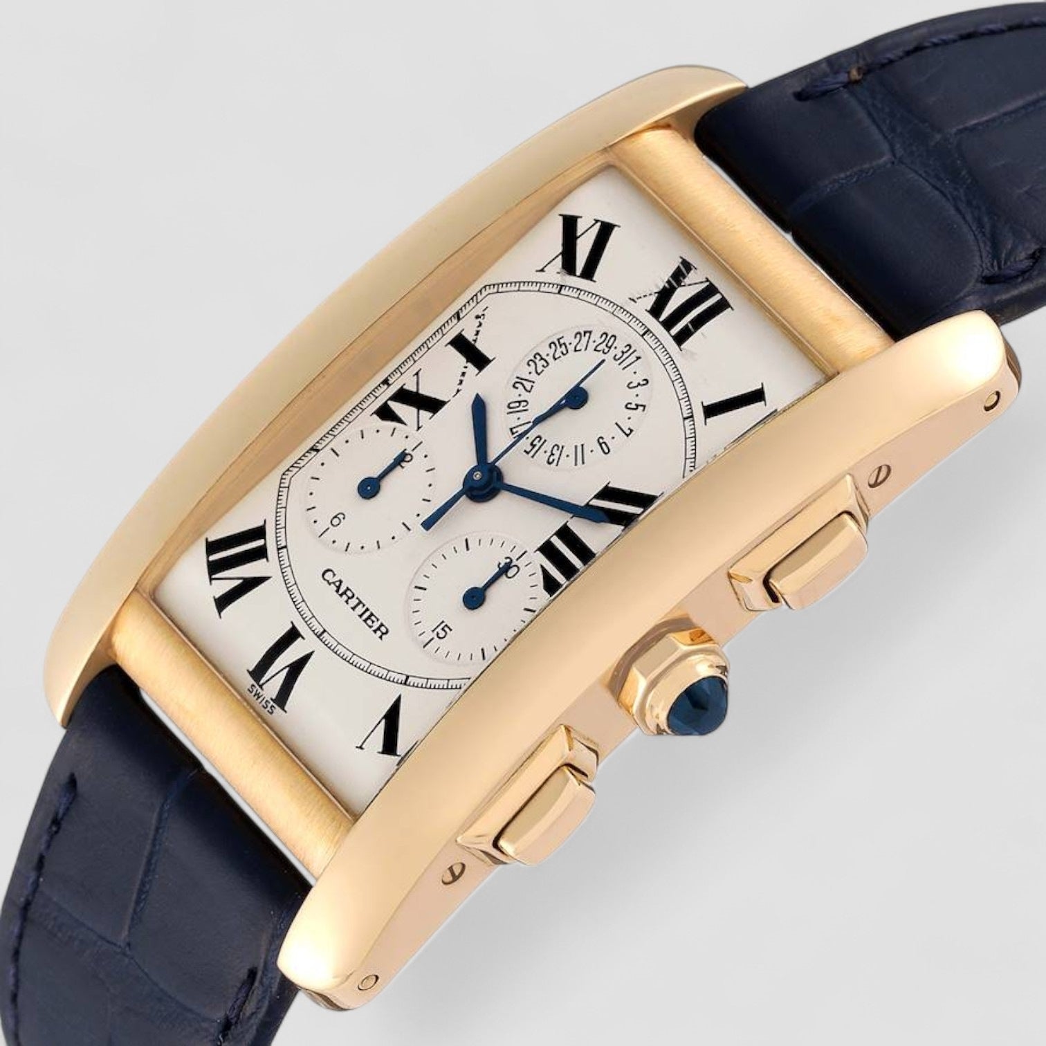 Tank Americaine Chronograph 18K Yellow Gold