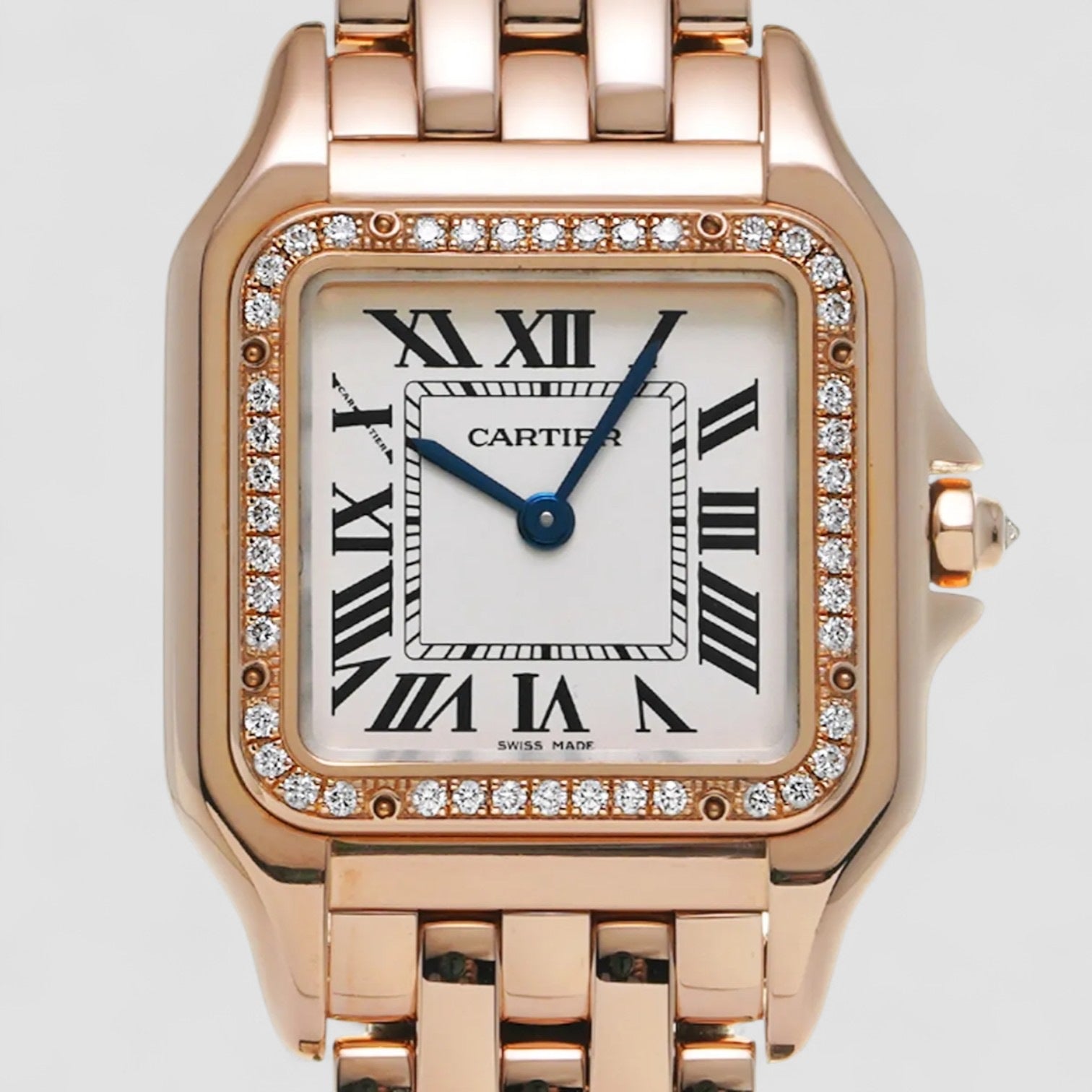 Panthère de Cartier Silver Dial 18kt Rose Gold Ladies Watch 24 200 CHF