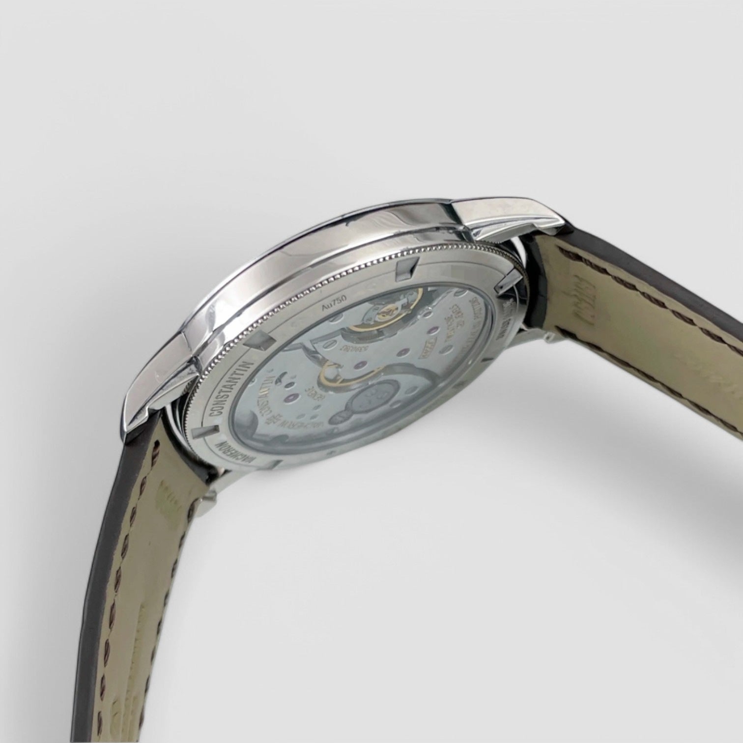 Traditionnelle Manual-Winding 18K White Gold Diamonds