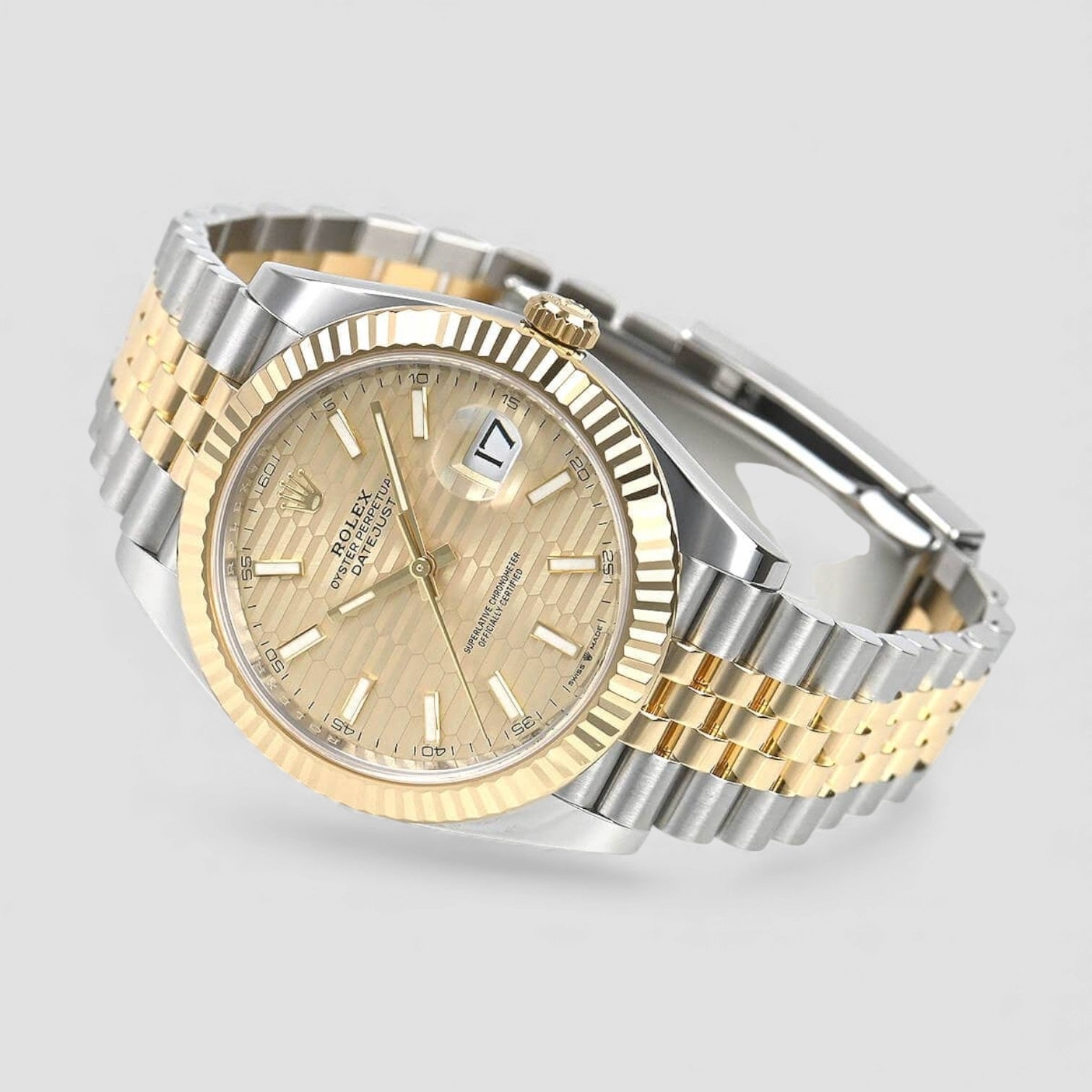 Datejust 41 Golden Fluted Motif Dial Yellow Gold