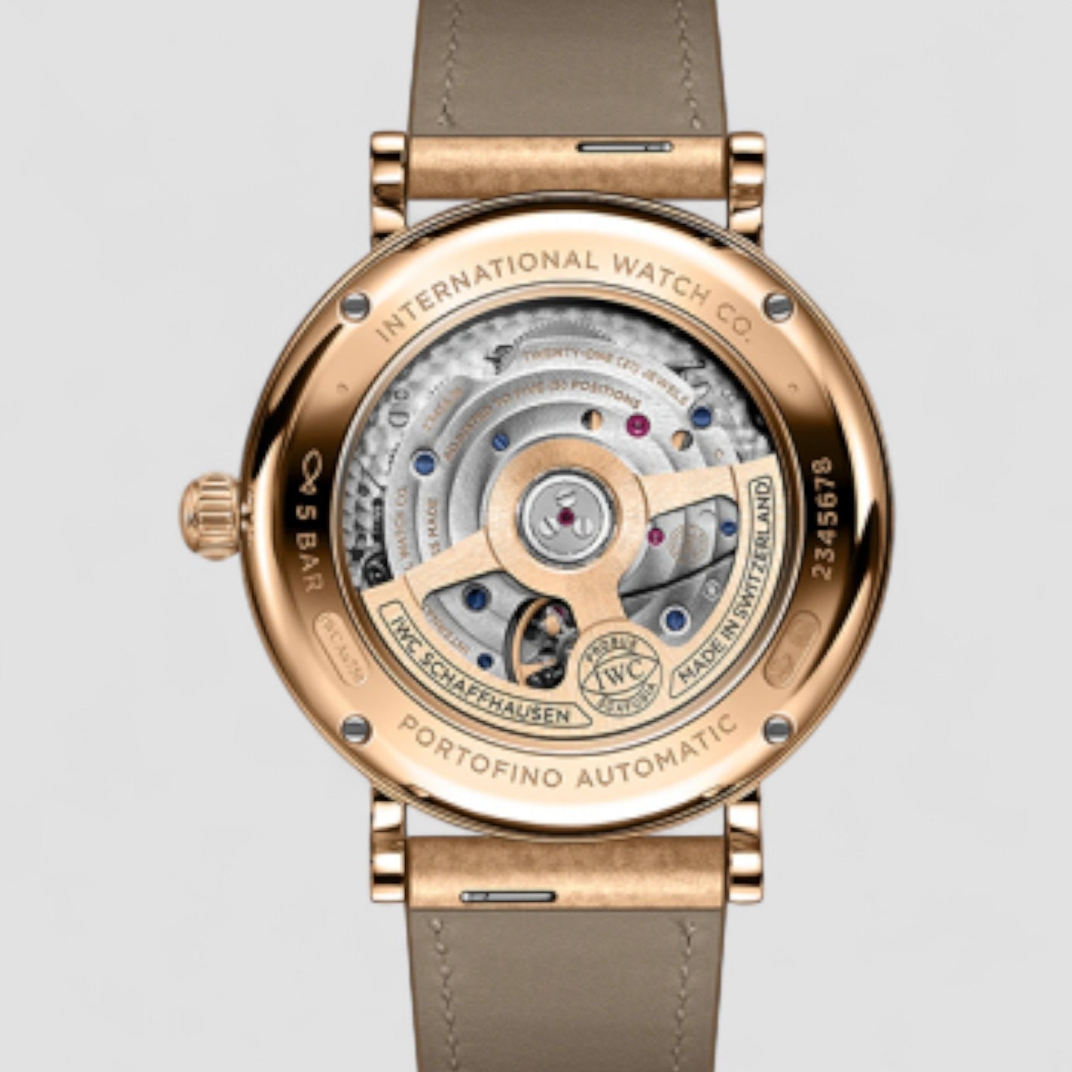 Portofino Silver Dial 18k Rose Gold 37mm