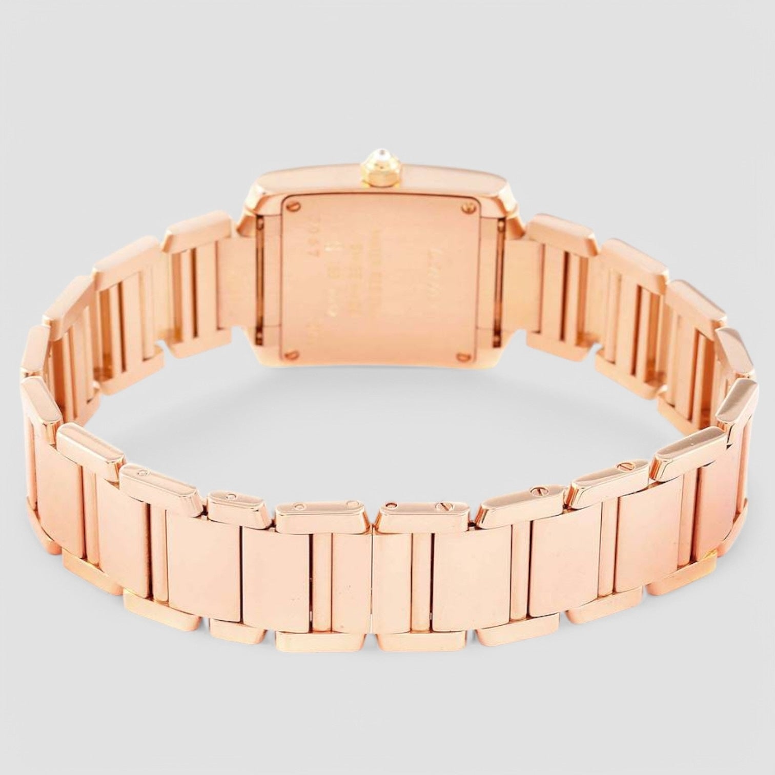 Tank Francaise Rose Gold Diamond Ladies Watch