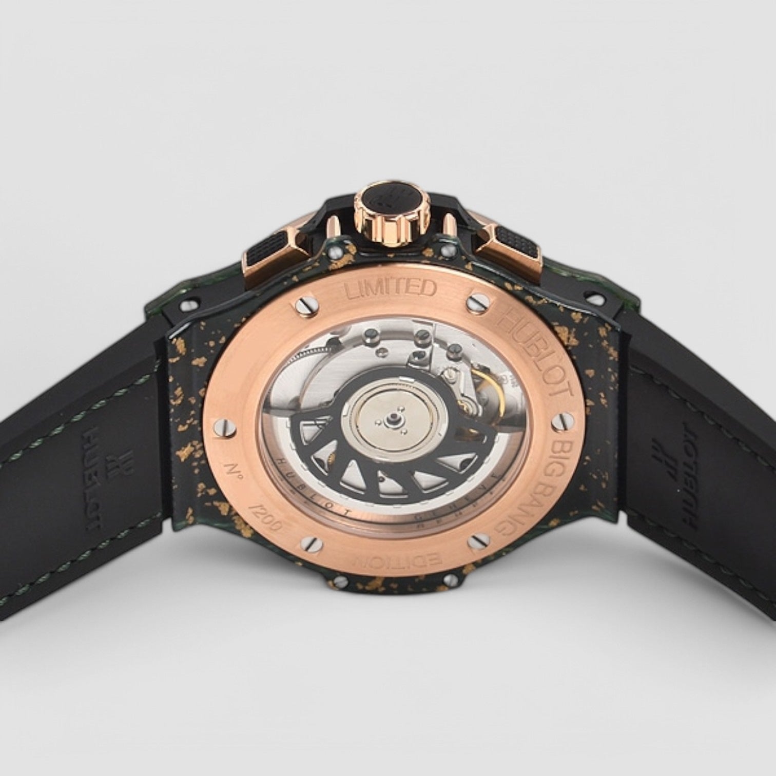 Big Bang Gold Linen Green Chronograph Automatic Watch