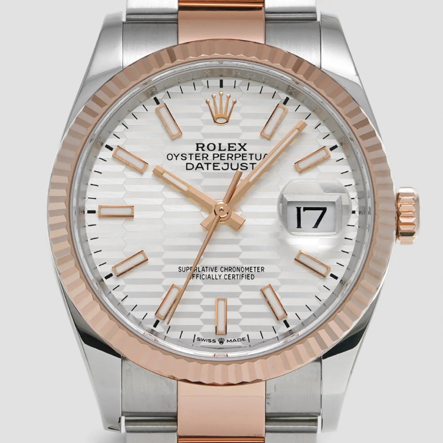 Datejust 36 Silver Fluted Motif Dial Luxury Watch