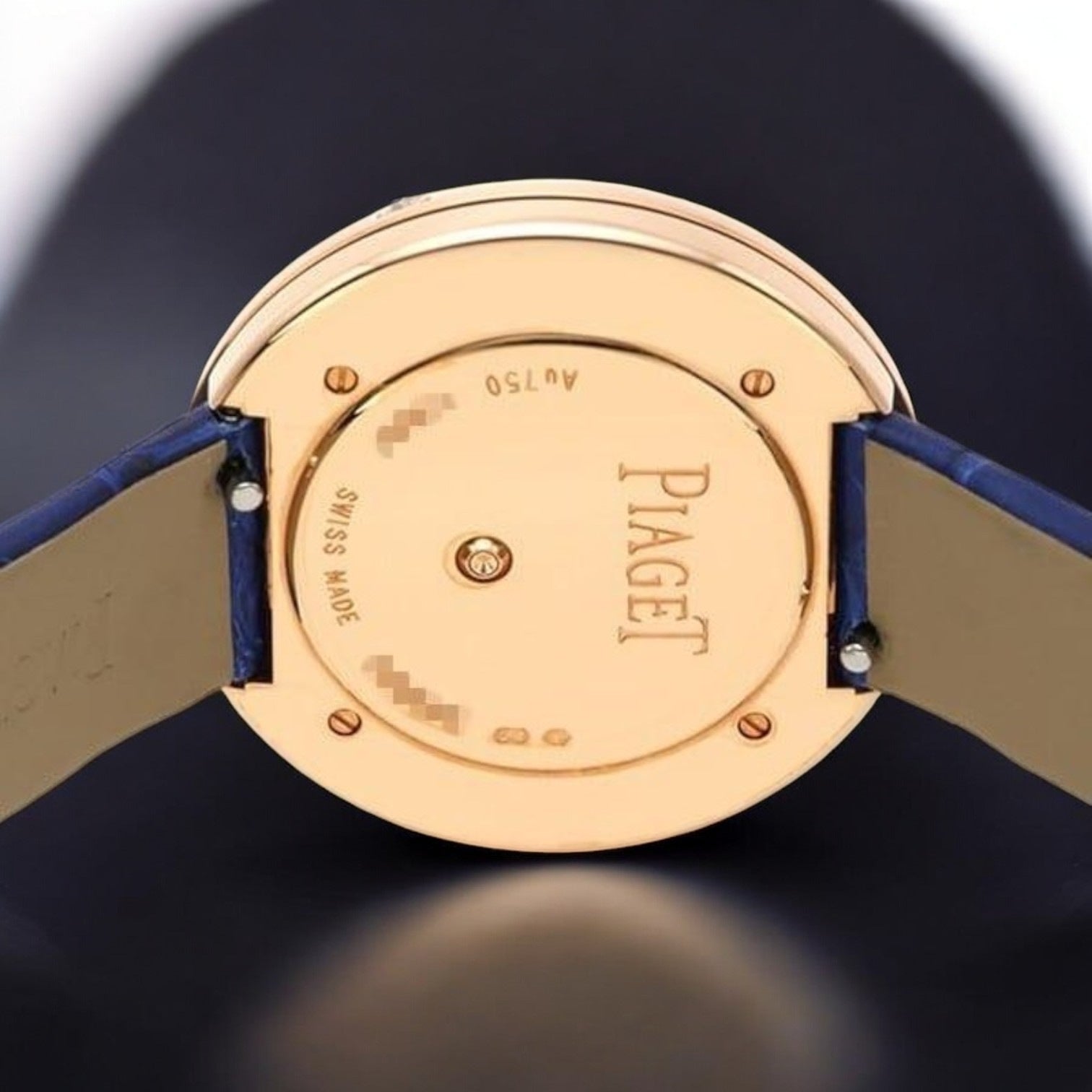 Possession 18kt Rose Gold Diamond Dial Leather Strap