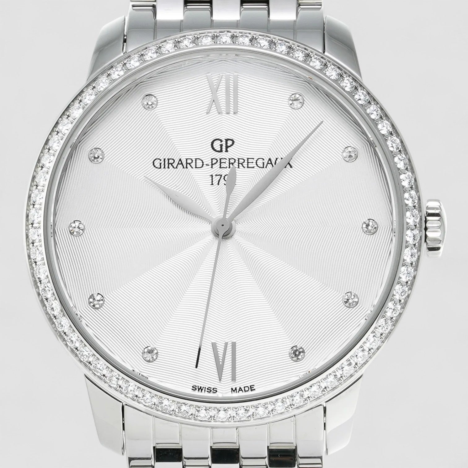 1966 Diamond Stainless Steel Automatic Ladies Watch