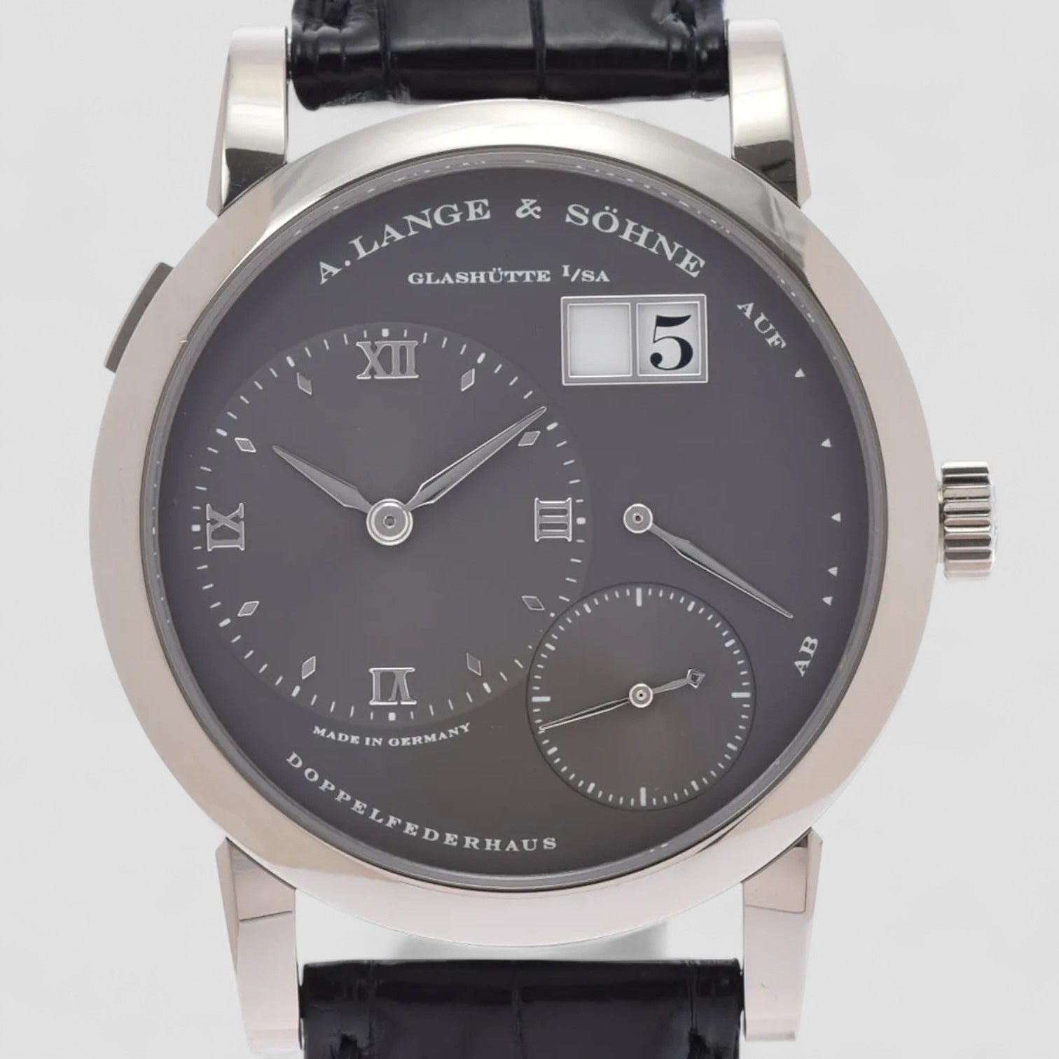 Lange 1 18K White Gold Gray Slate Dial