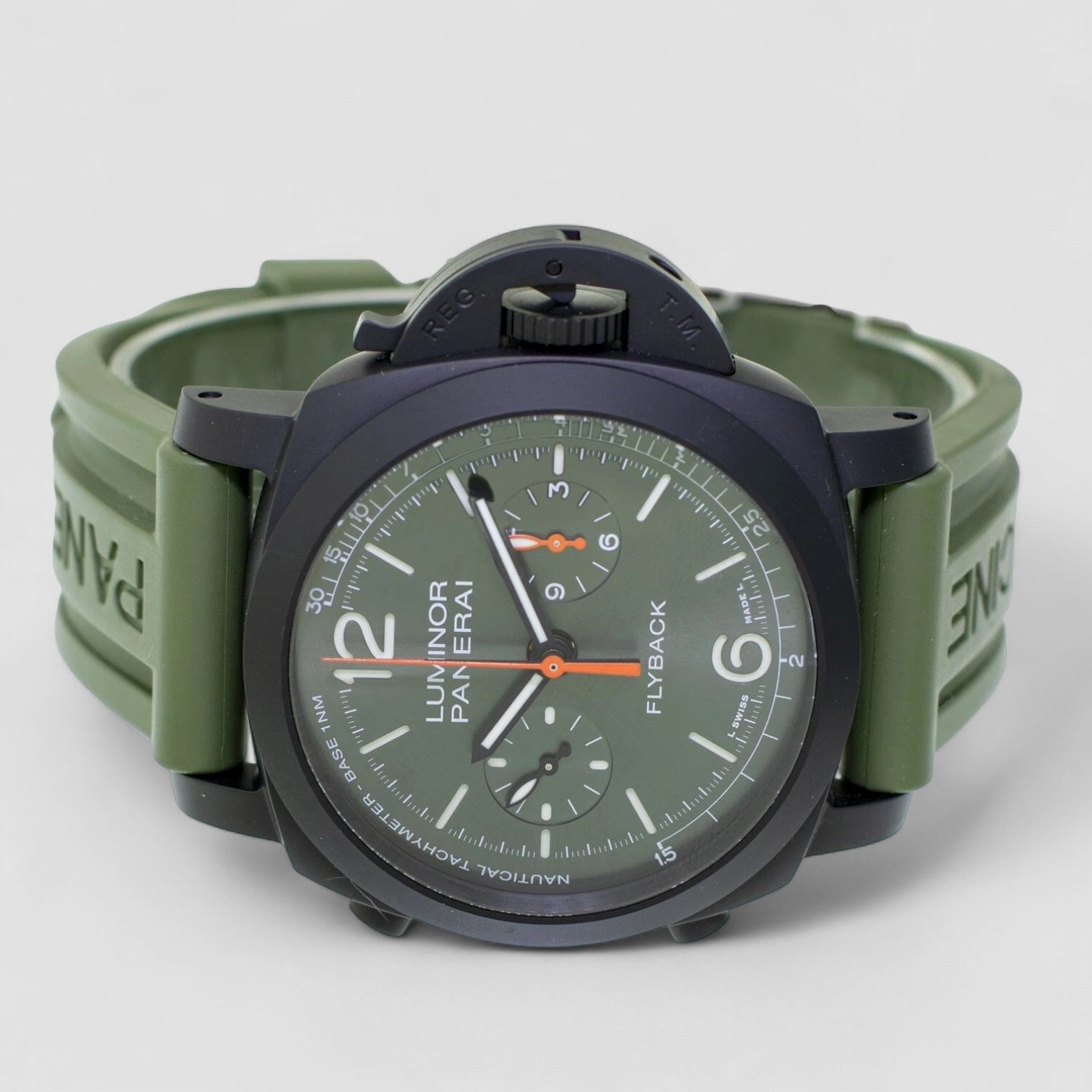 Luminor Chrono Flyback Black Ceramic Green Arabic 44mm