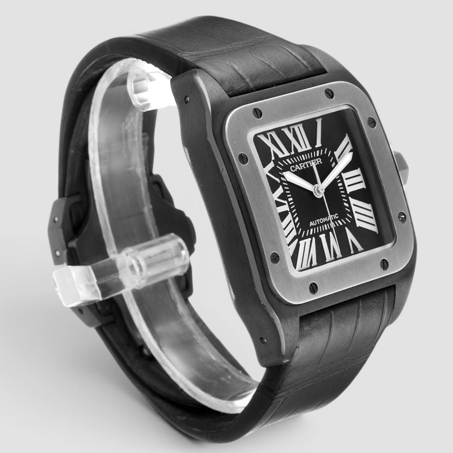Santos 100 Automatic 38mm Black PVD