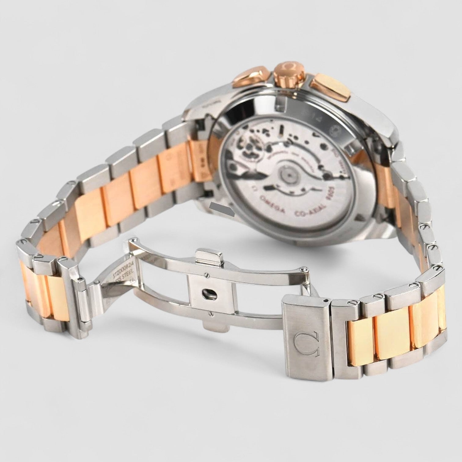 Aqua Terra GMT Steel Rose Gold Mens Watch