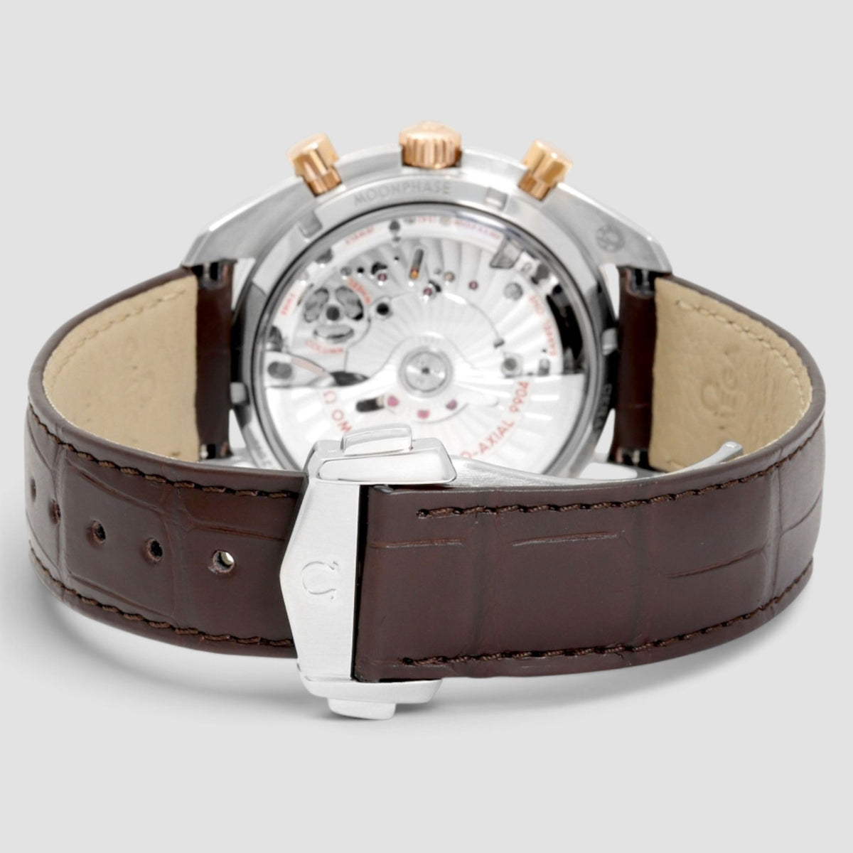 Speedmaster Moonphase Moonwatch 44.25mm Steel & Sedna Gold Brown Dial