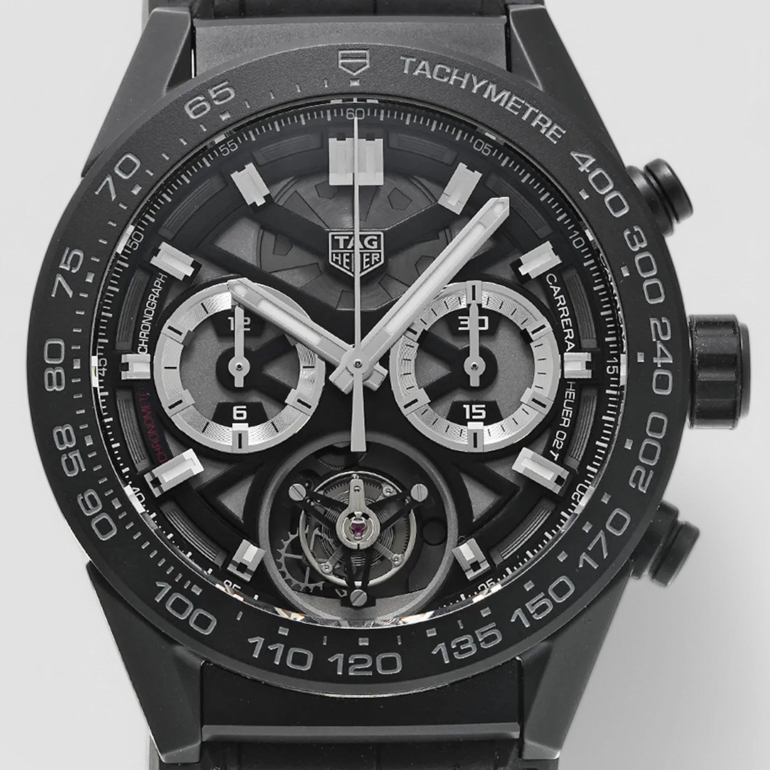 Carrera Heuer 02T Skeleton Dial Tourbillon Chronograph