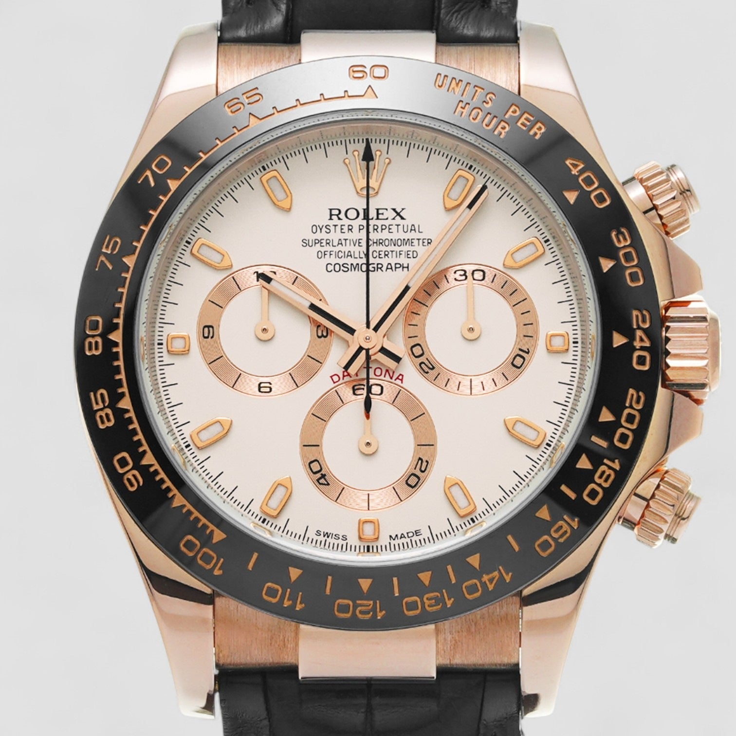 Cosmograph Daytona Automatic White Dial Everose Gold Men's Watch