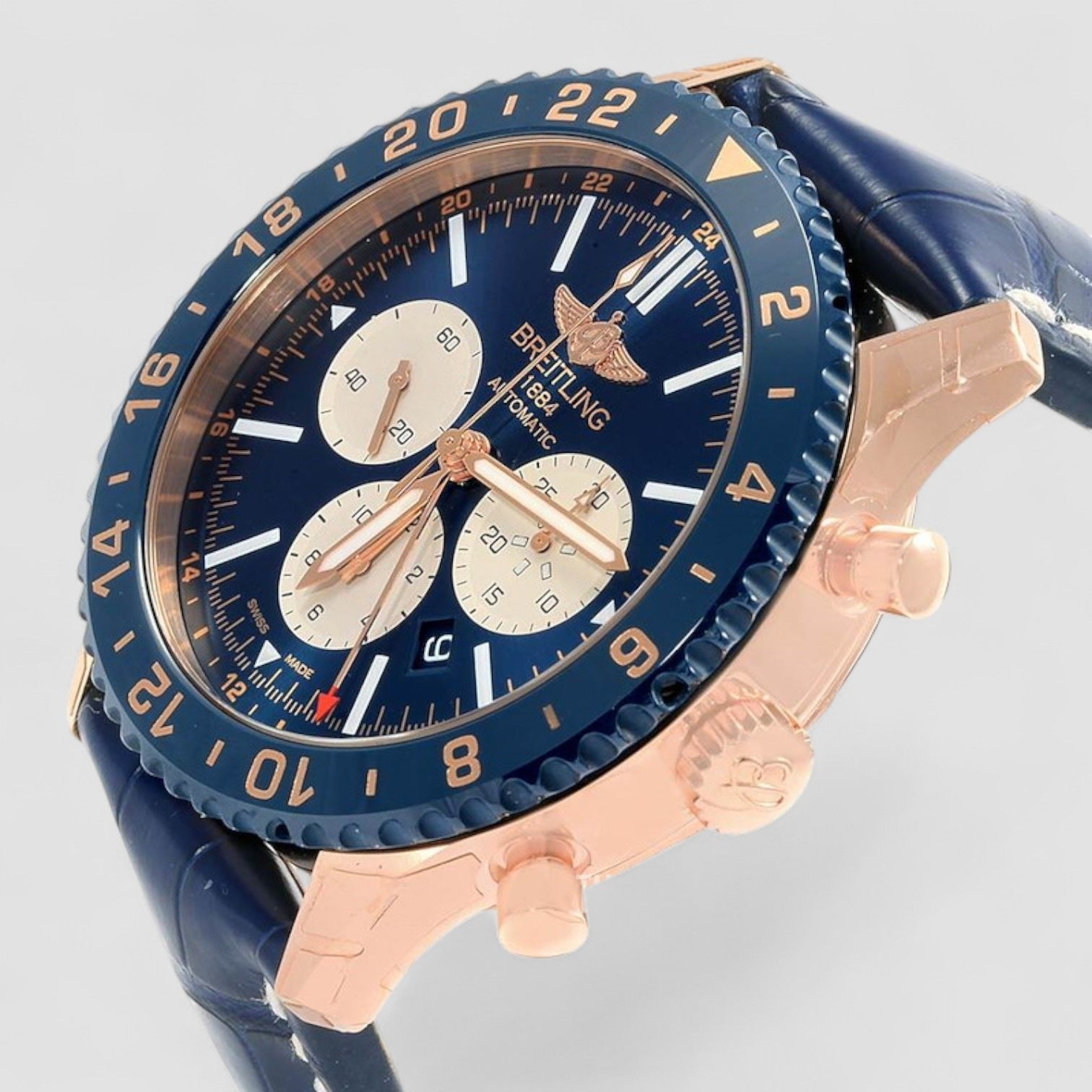 Chronoliner Automatic Blue Dial Unisex Watch