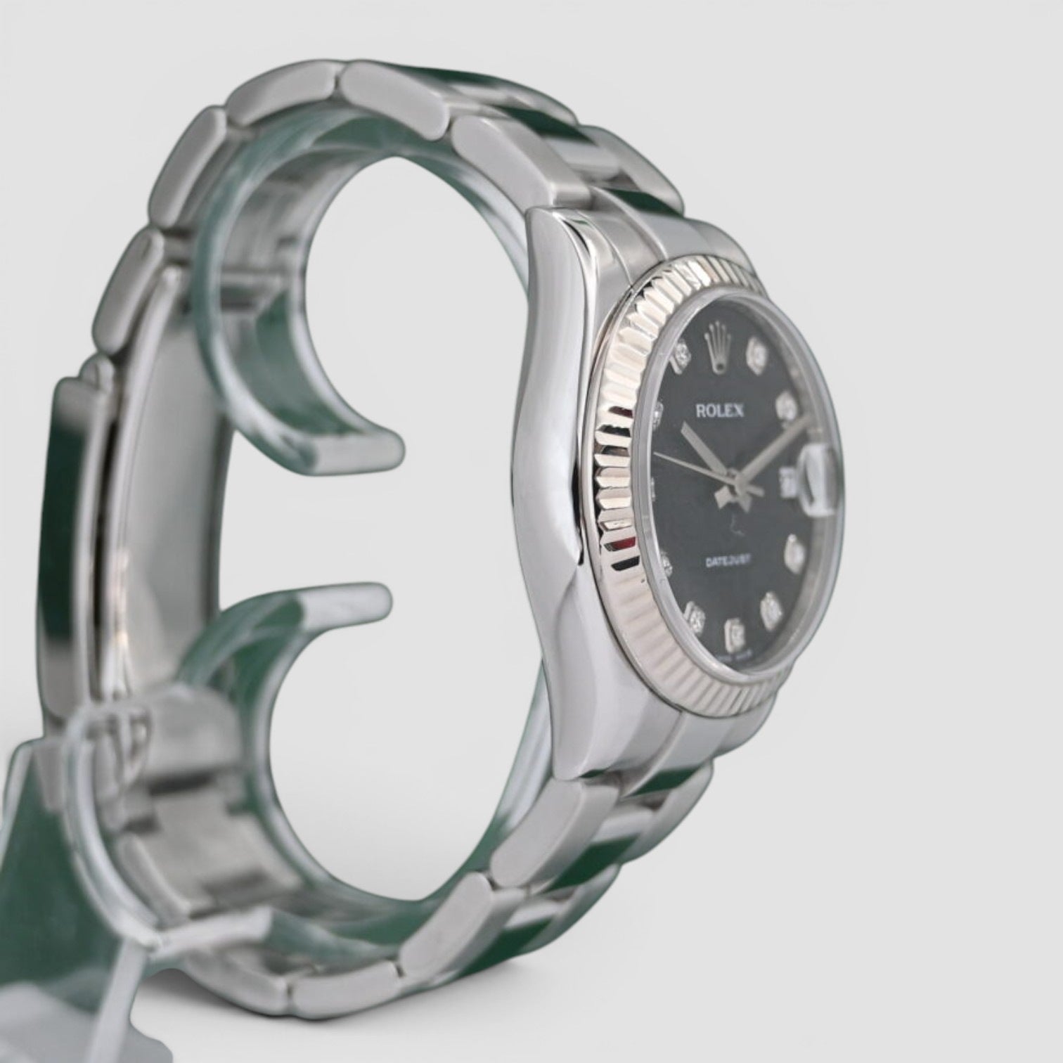 Datejust 31 black computer diamond dial oyster