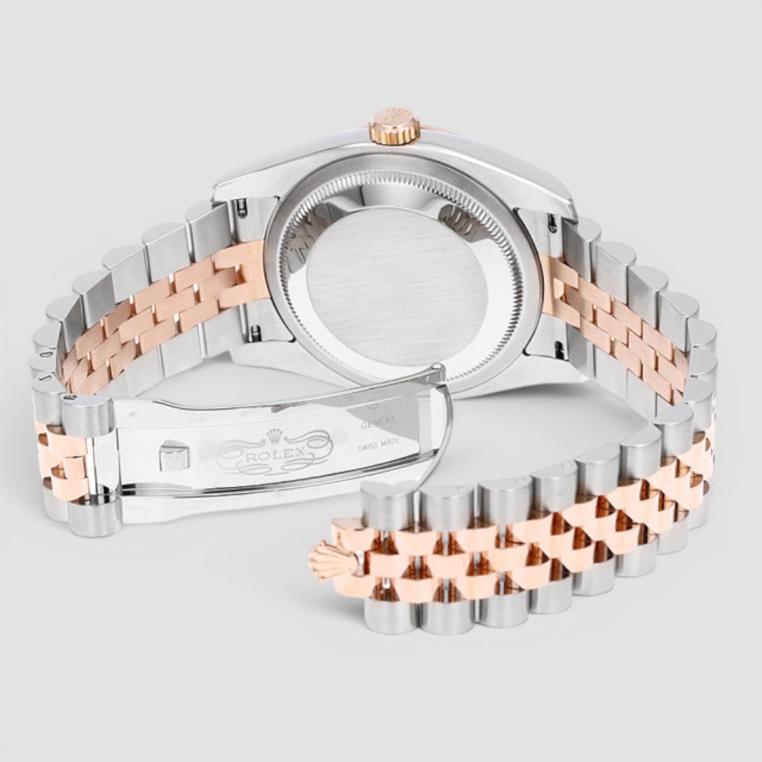 Datejust 36 Pink Concentric Dial Rose Gold/Steel Jubilee Watch