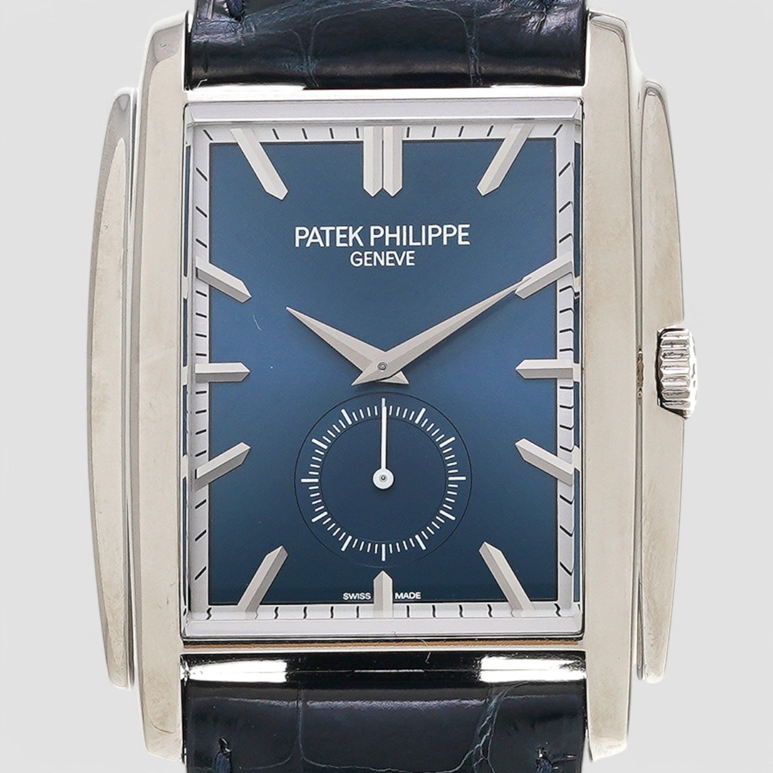 Gondolo 18K White Gold Blue Dial Manual Wind