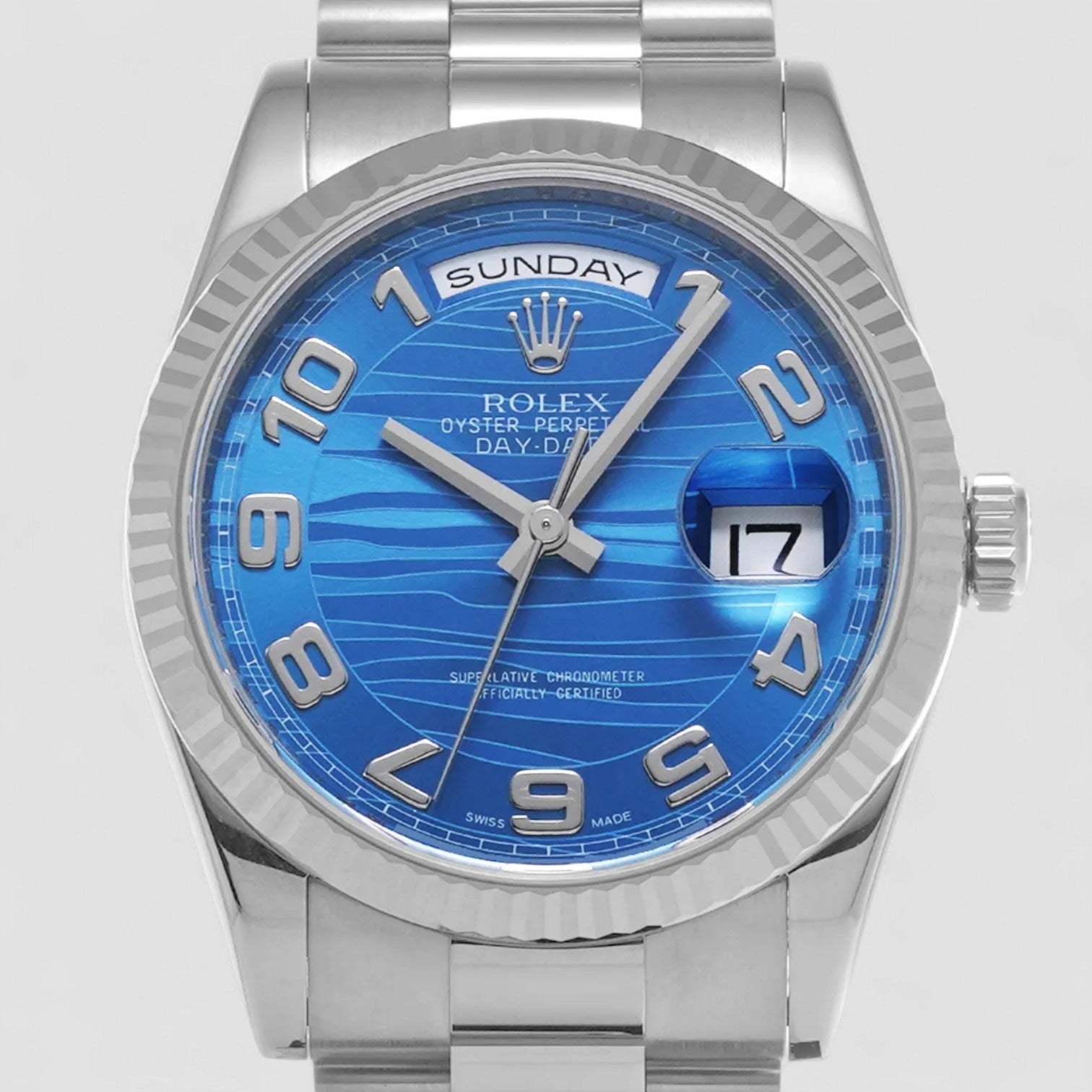 White Gold President Blue Waves
