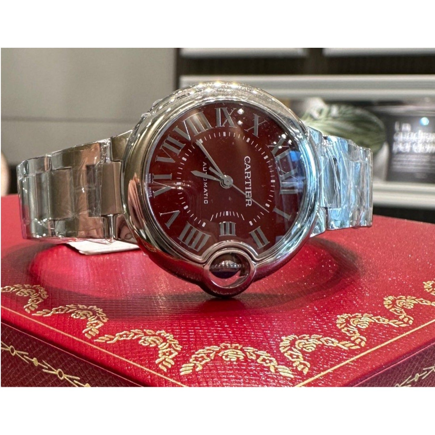 Ballon Bleu De Cartier Automatic 33 Mm Special Edition Red Dial