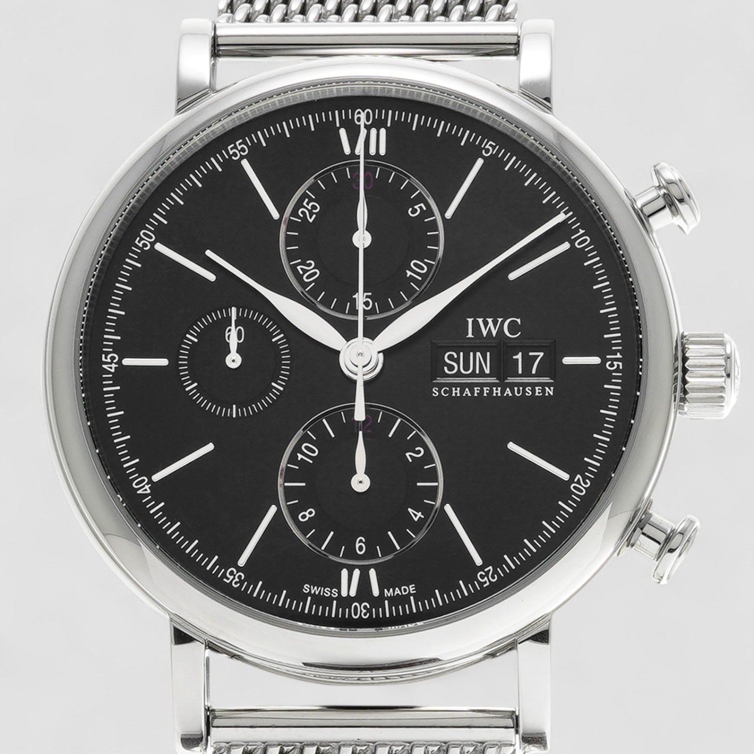 Portofino Chronograph Automatic Black Dial Men's Watch