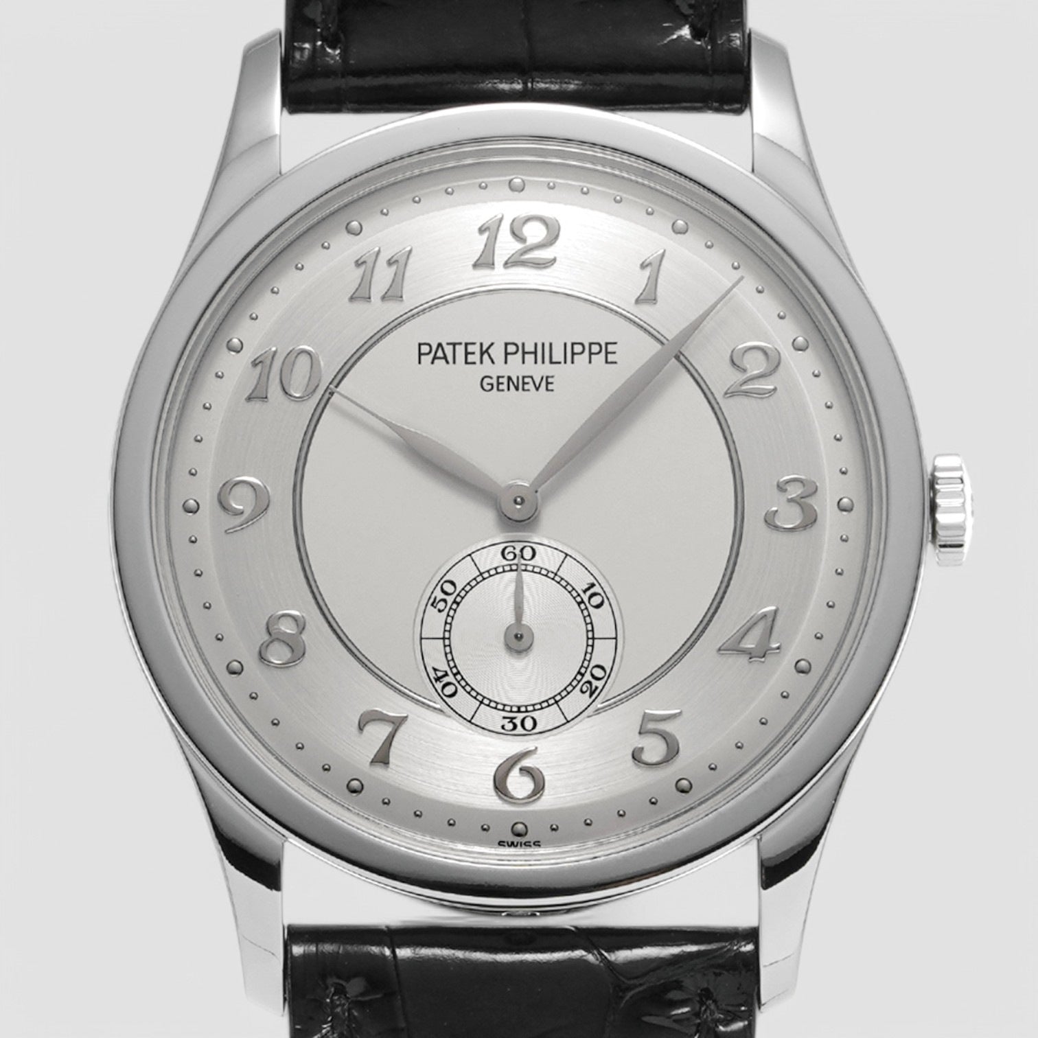 Calatrava Platinum 5196P Silver Dial Arabic Numerals