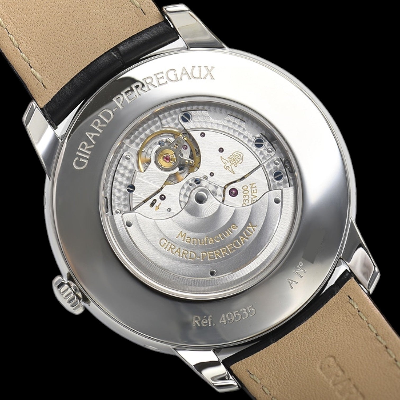 1966 Full Calendar 40mm Steel Leather Strap