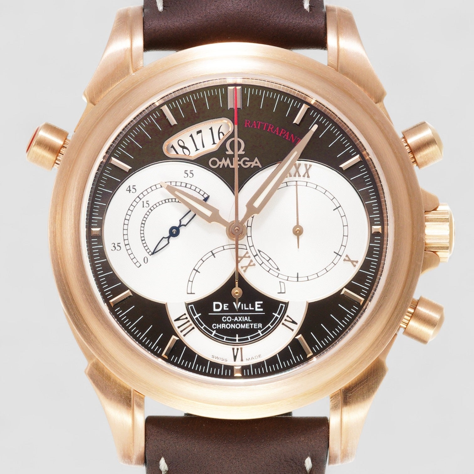 De Ville Co-Axial 41 Chronoscope Rattrapante Red Gold