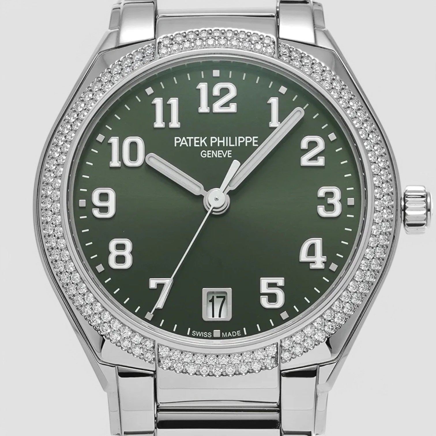 Twenty~4 Ladies Stainless Steel Olive Green Dial