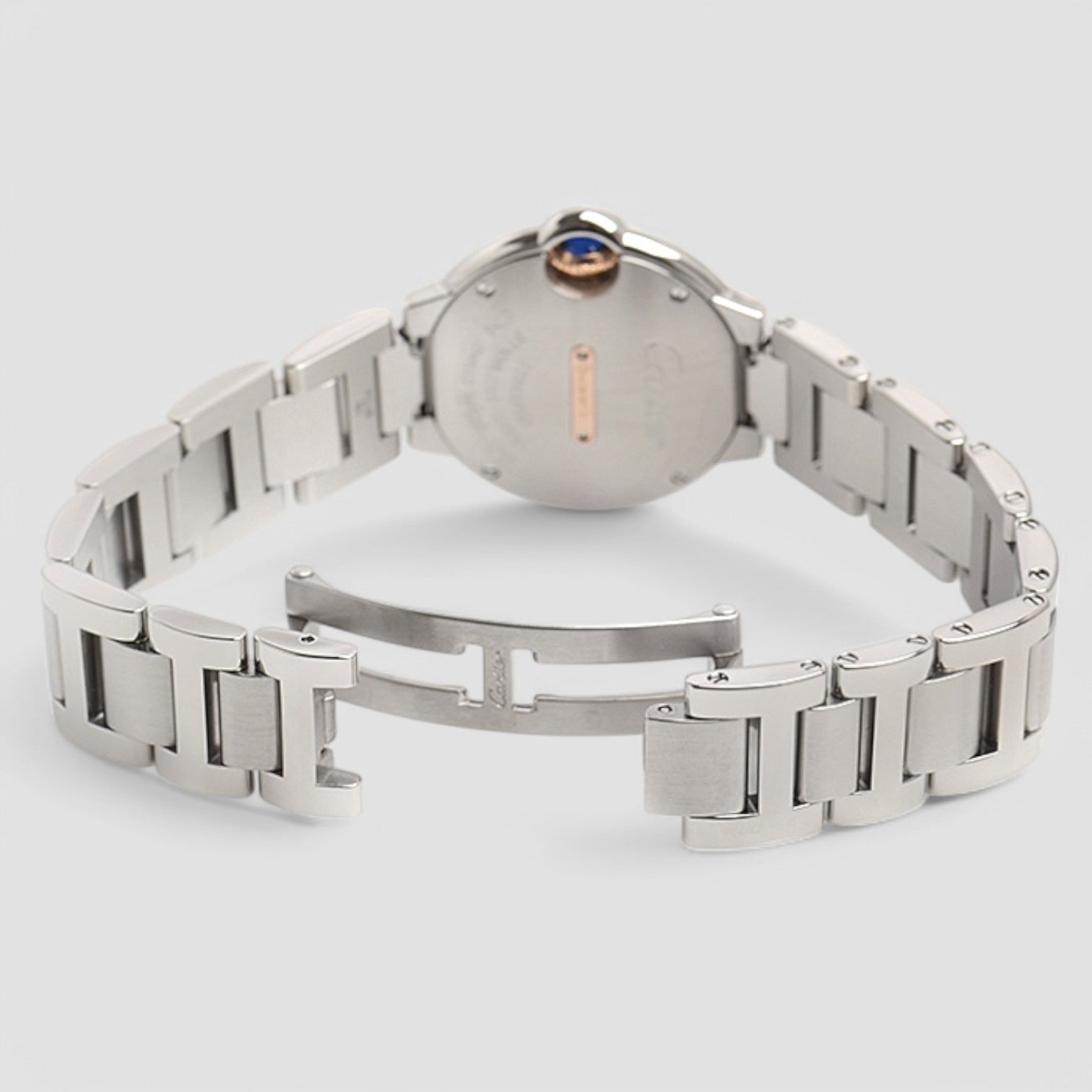 Ballon Bleu De Cartier Diamond Silver Dial Ladies Watch