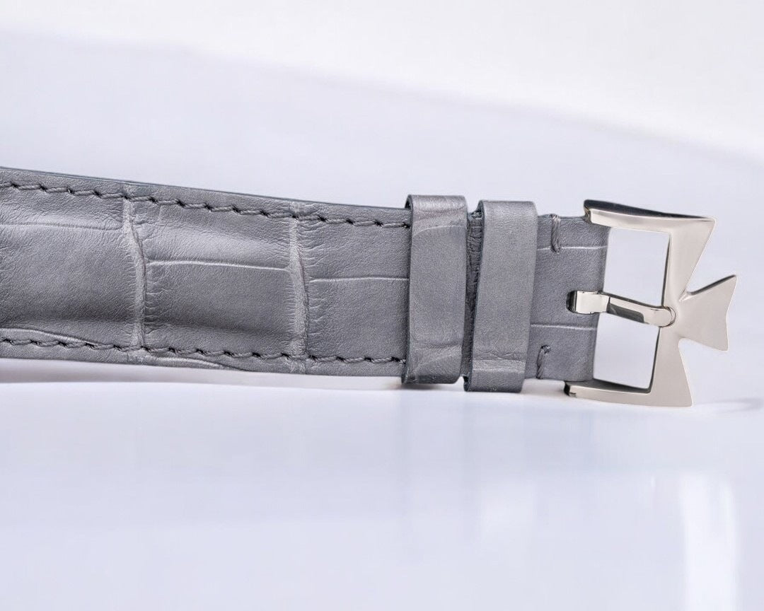Traditionnelle Complete Calendar Openface 18K White Gold