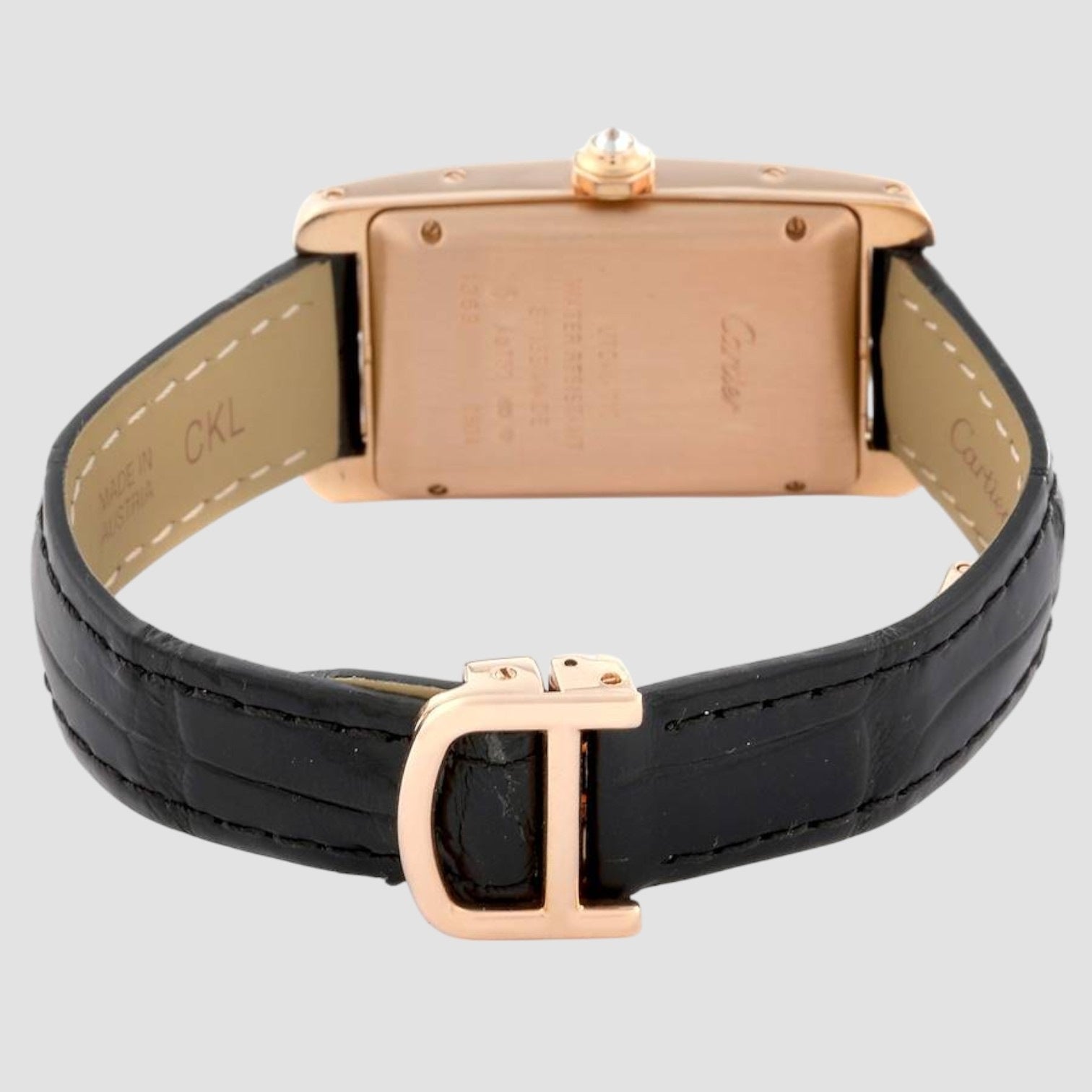 Tank Americaine Midsize Rose Gold Diamond Ladies Watch