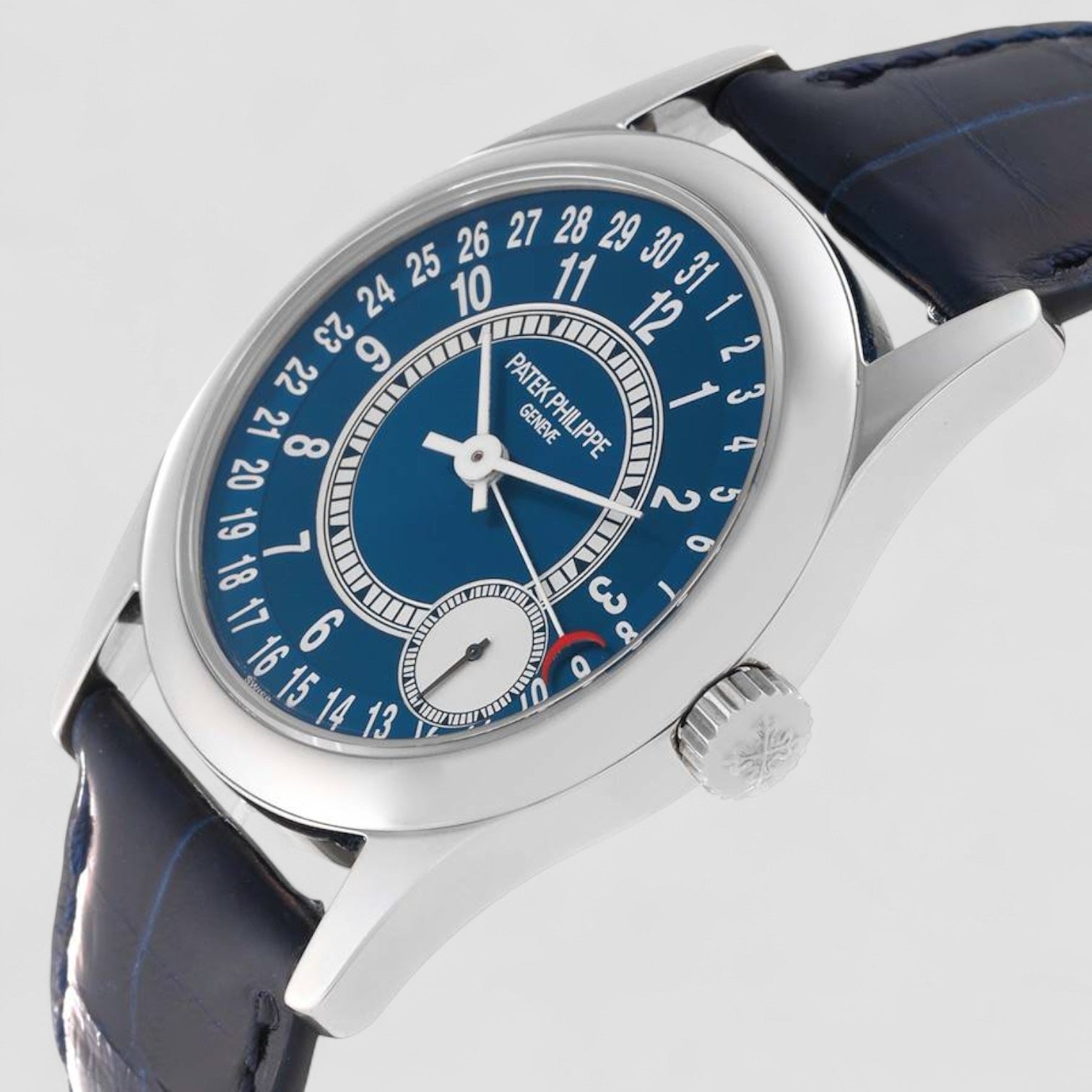 Calatrava Blue Dial 18K White Gold / Deployant