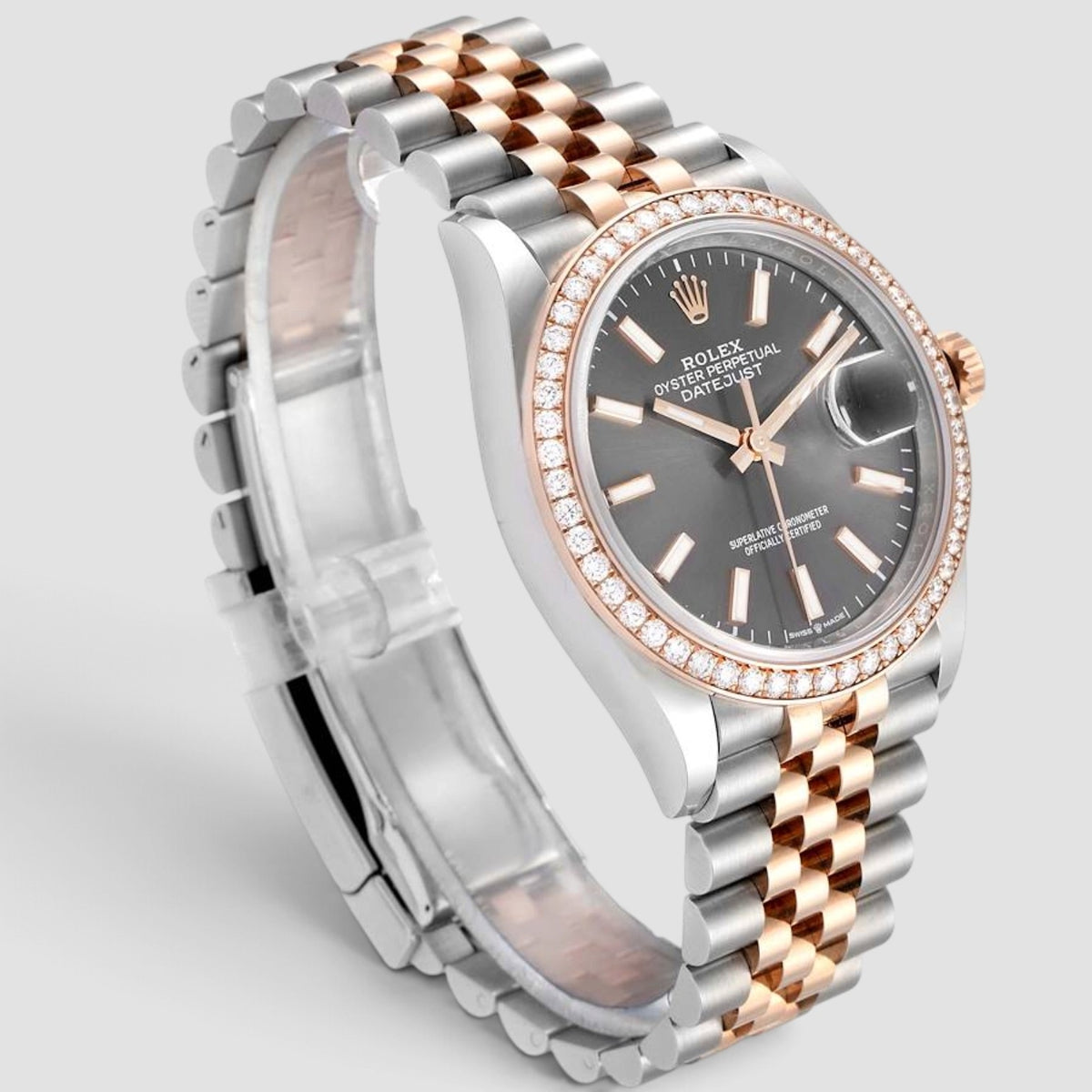 Datejust 36 Grey Rhodium Dial Jubilee