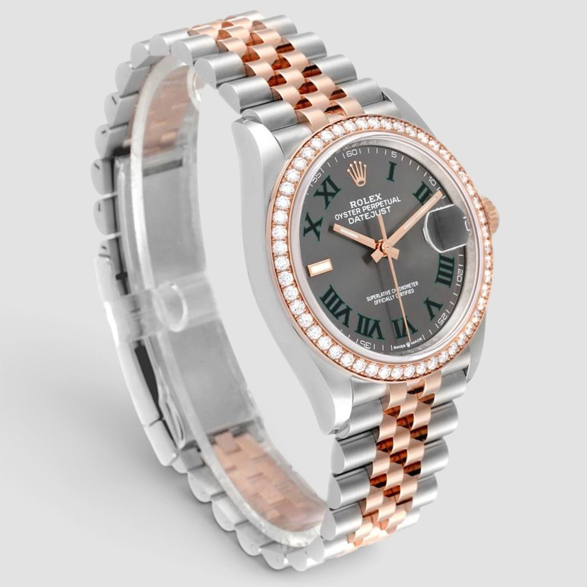 Datejust 36 Grey Olive Roman Numeral Dial Jubilee