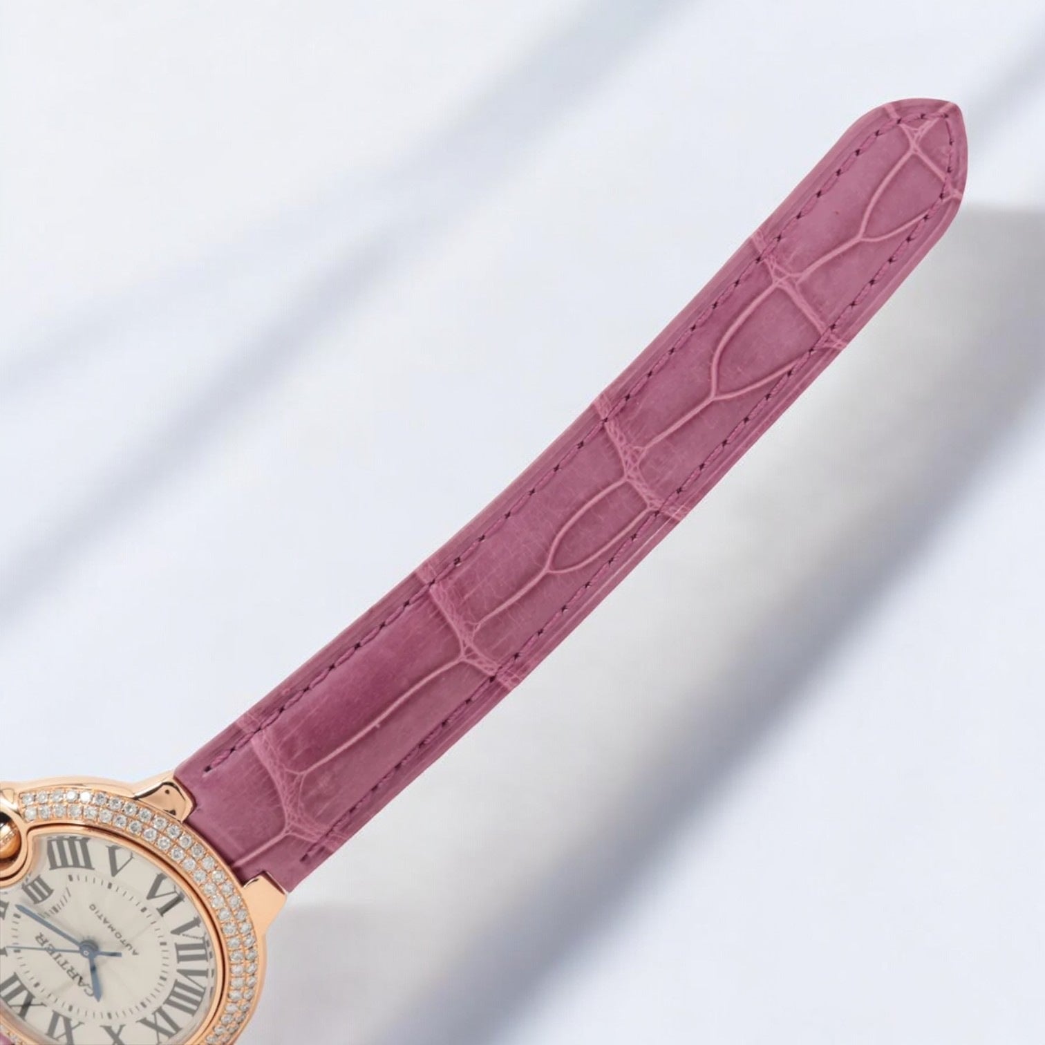 Ballon Bleu - Diamond Bezel Rose Gold Silver Dial 33 mm