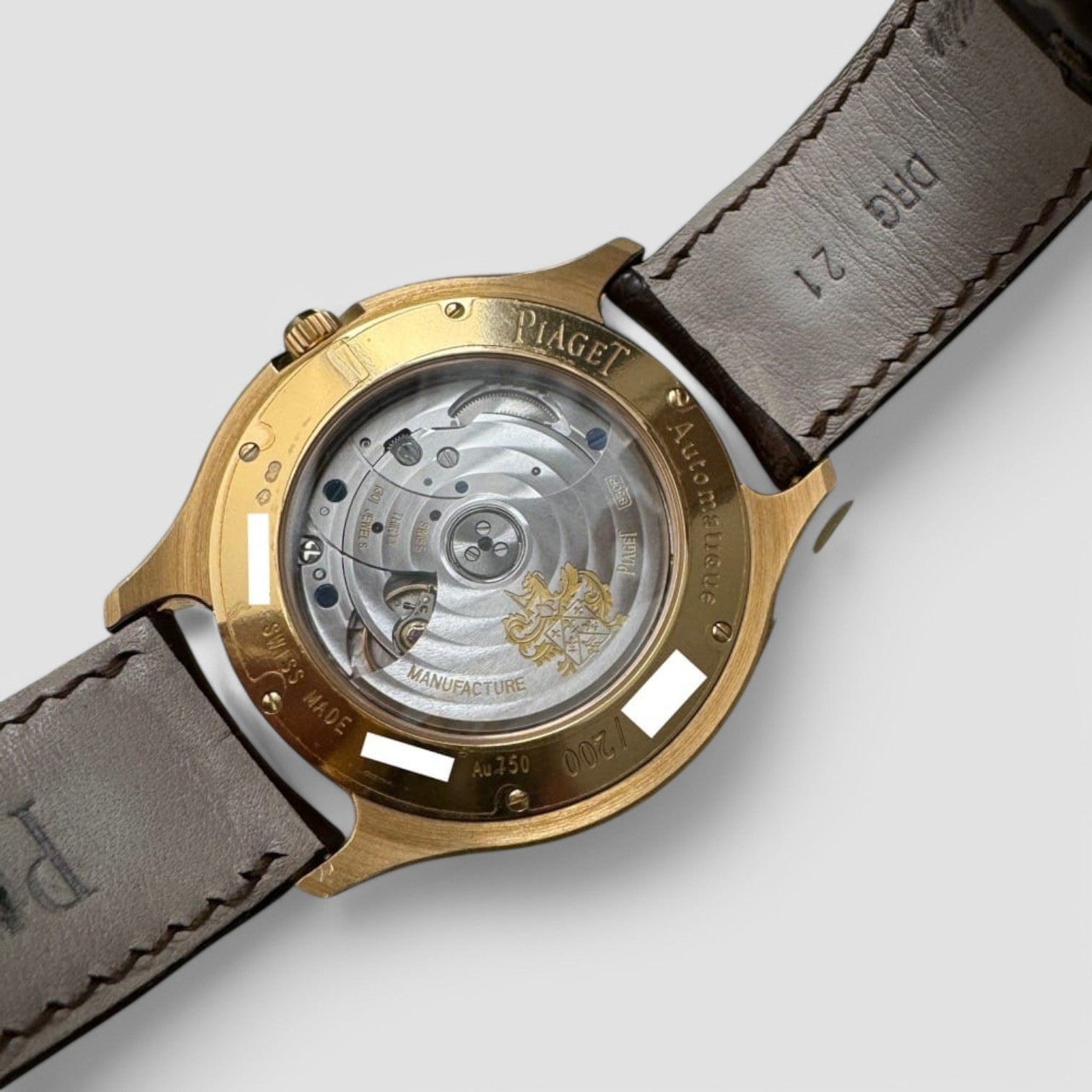 Emperador Automatic Silver Dial Brown Leather Men's Watch