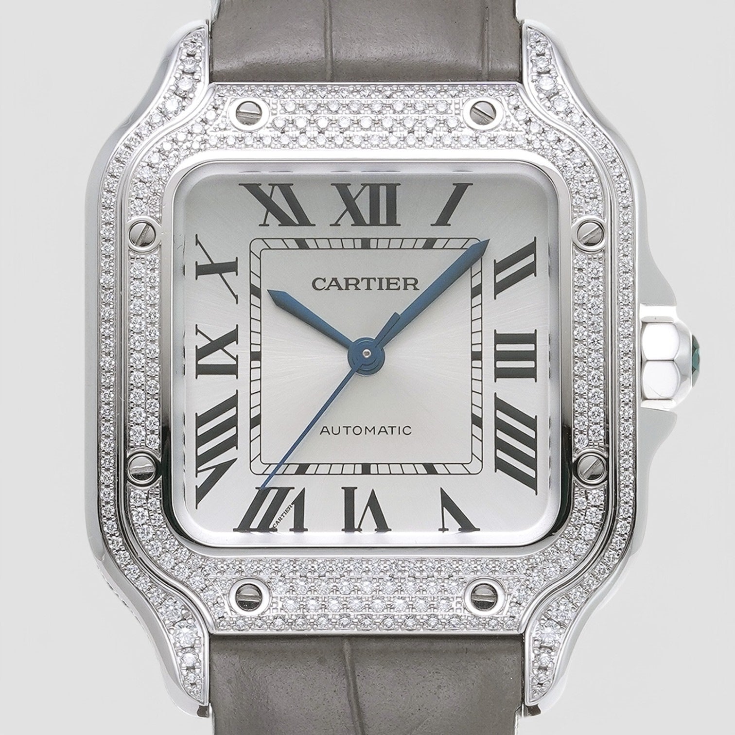Santos Medium Grey Gold & Diamonds