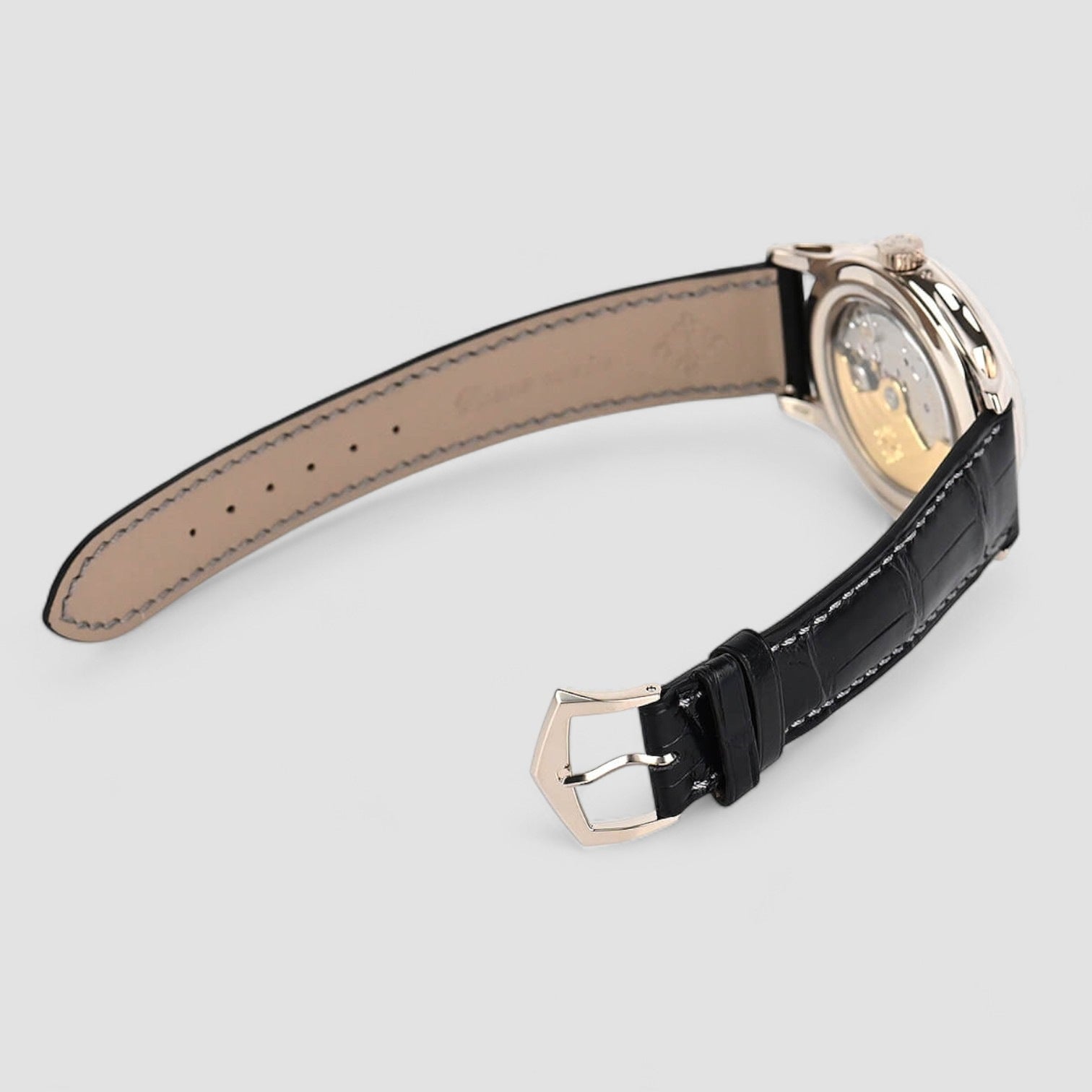 Annual Calendar Black Dial 18K White Gold