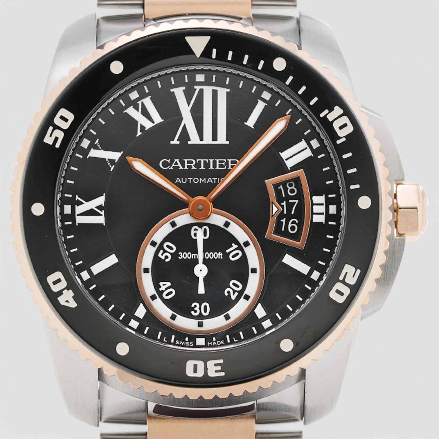Calibre de Cartier Diver Automatic SS / 18K Rose Gold