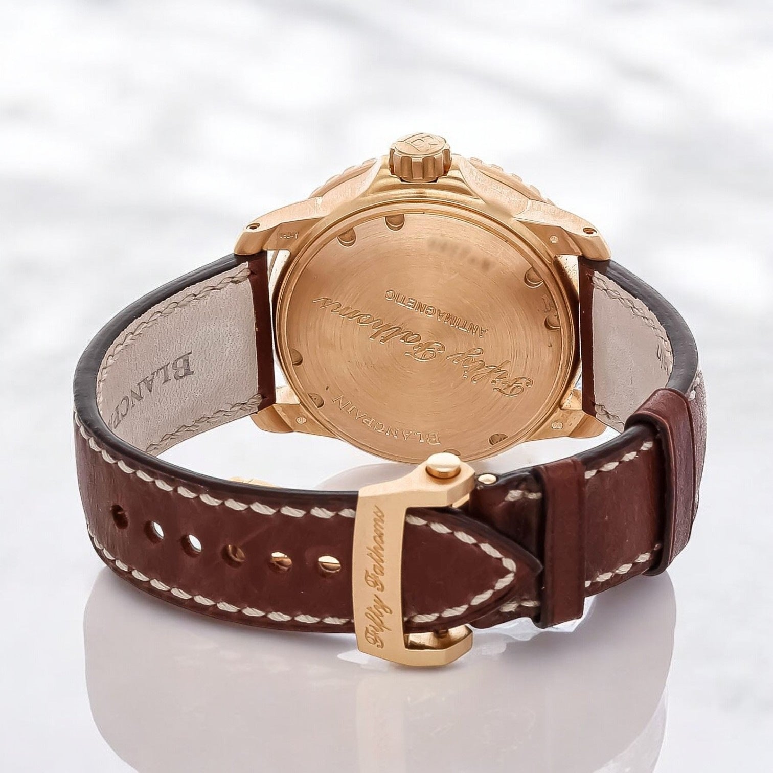 Fifty Fathoms 18K Rose Gold / Leather