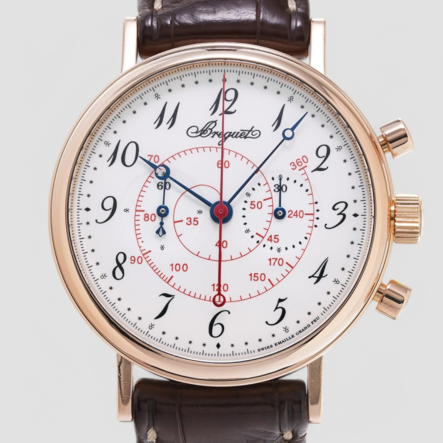 Classique Chronograph 18k Rose Gold Enamel dial