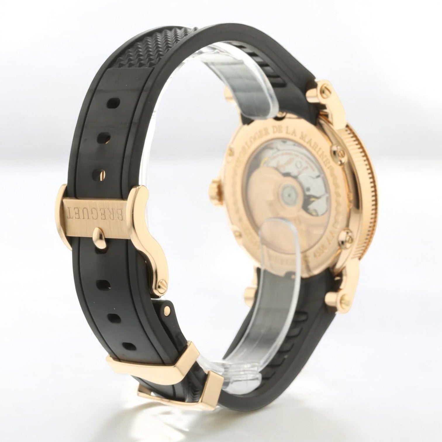 Marine Automatic Big Date 18K Rose Gold / Rubber