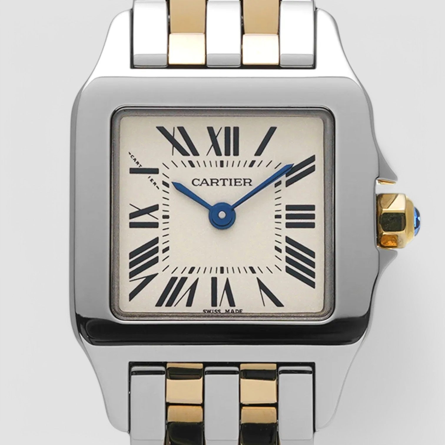 Santos Demoiselle Steel Yellow Gold Ladies Watch