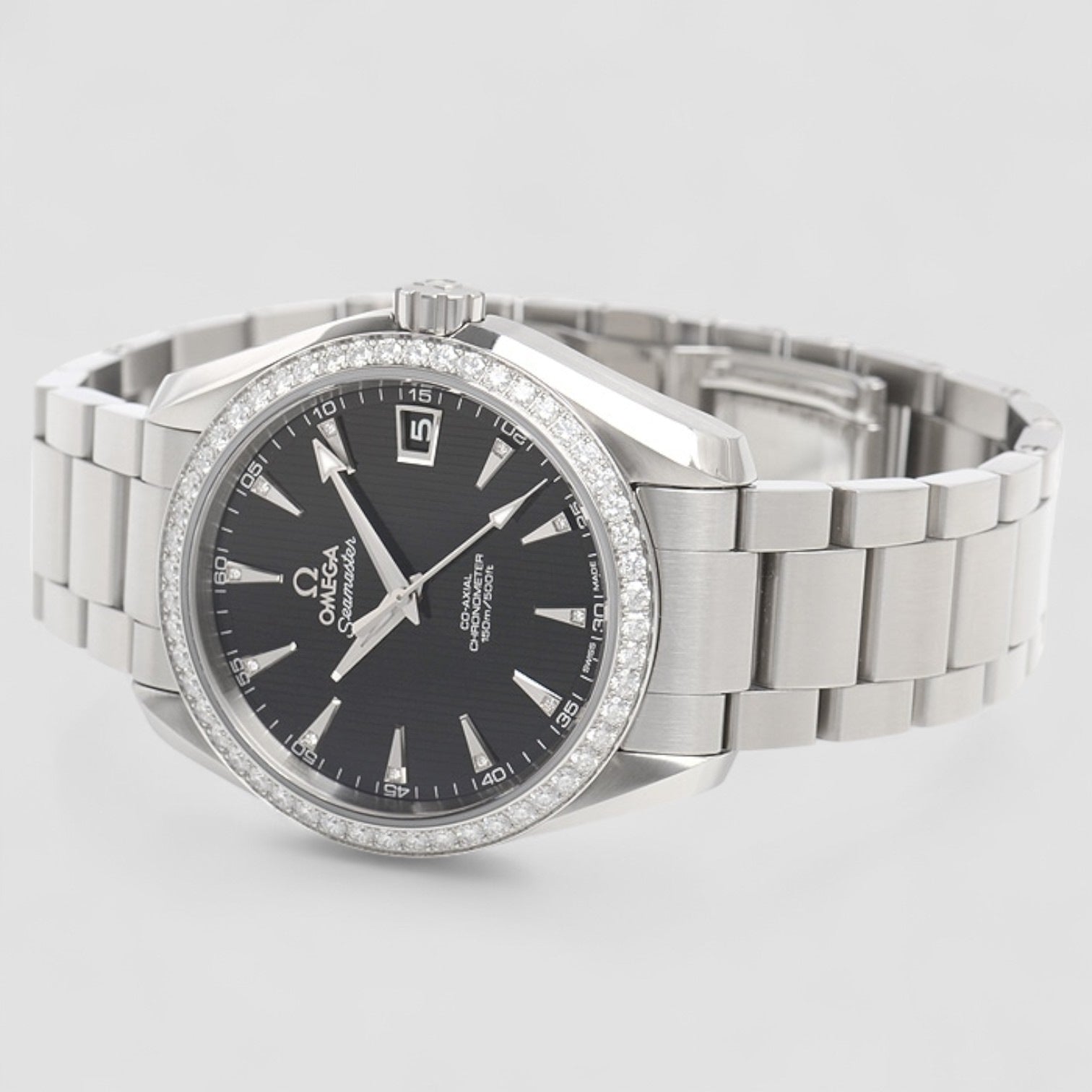 Seamaster Aqua Terra Automatic Diamond Black Dial Unisex Watch