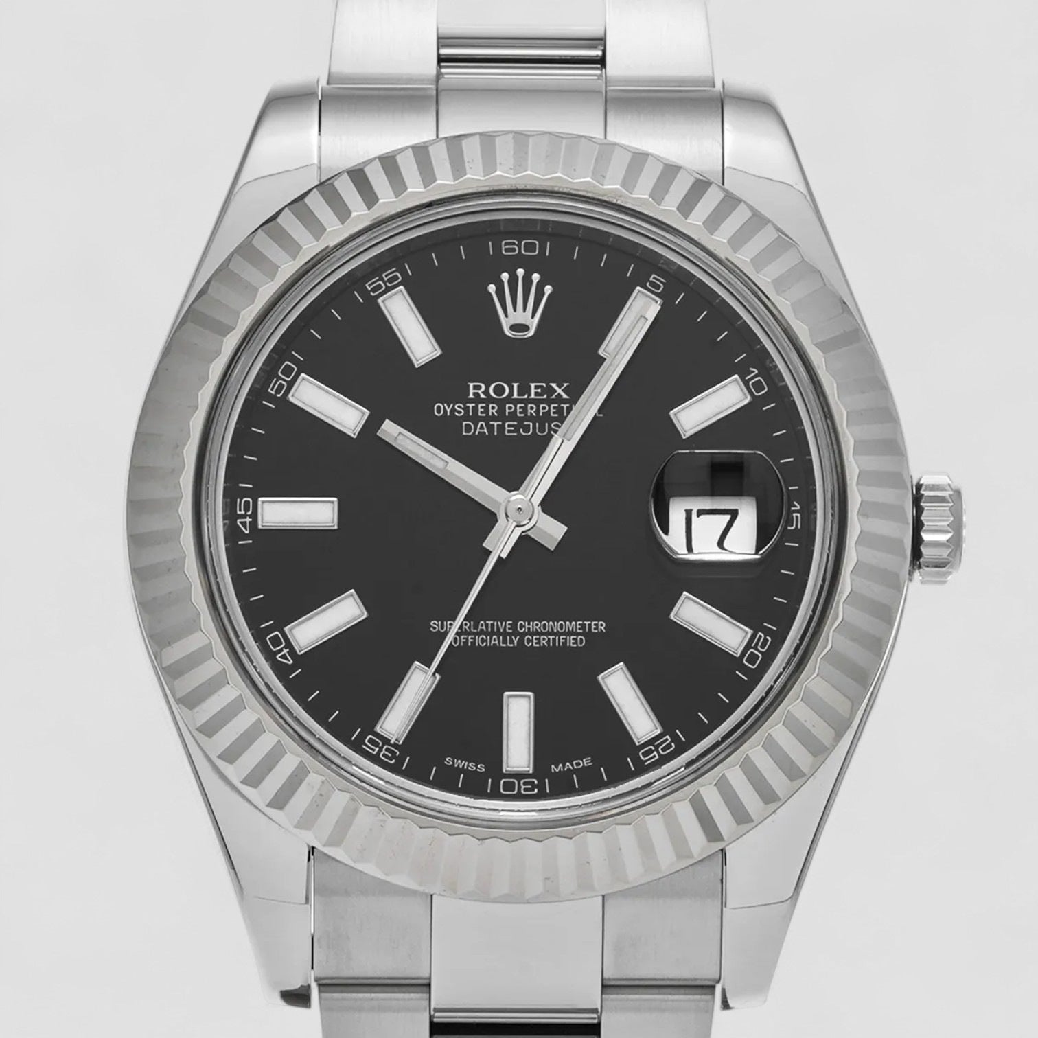 Datejust II 41mm Black Stick Dial Men’s Watch