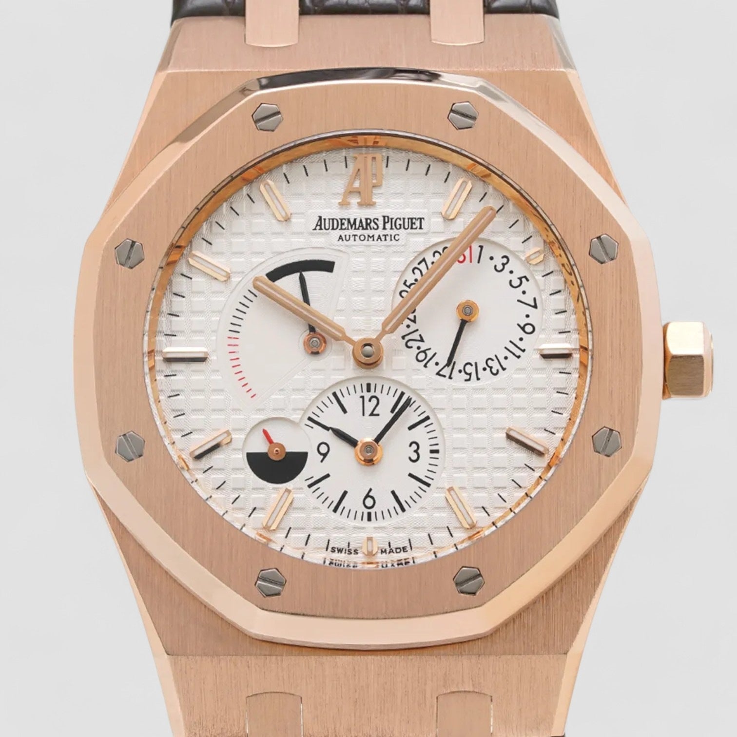 Royal Oak Dual Time 18K Rose Gold / Silver Dial