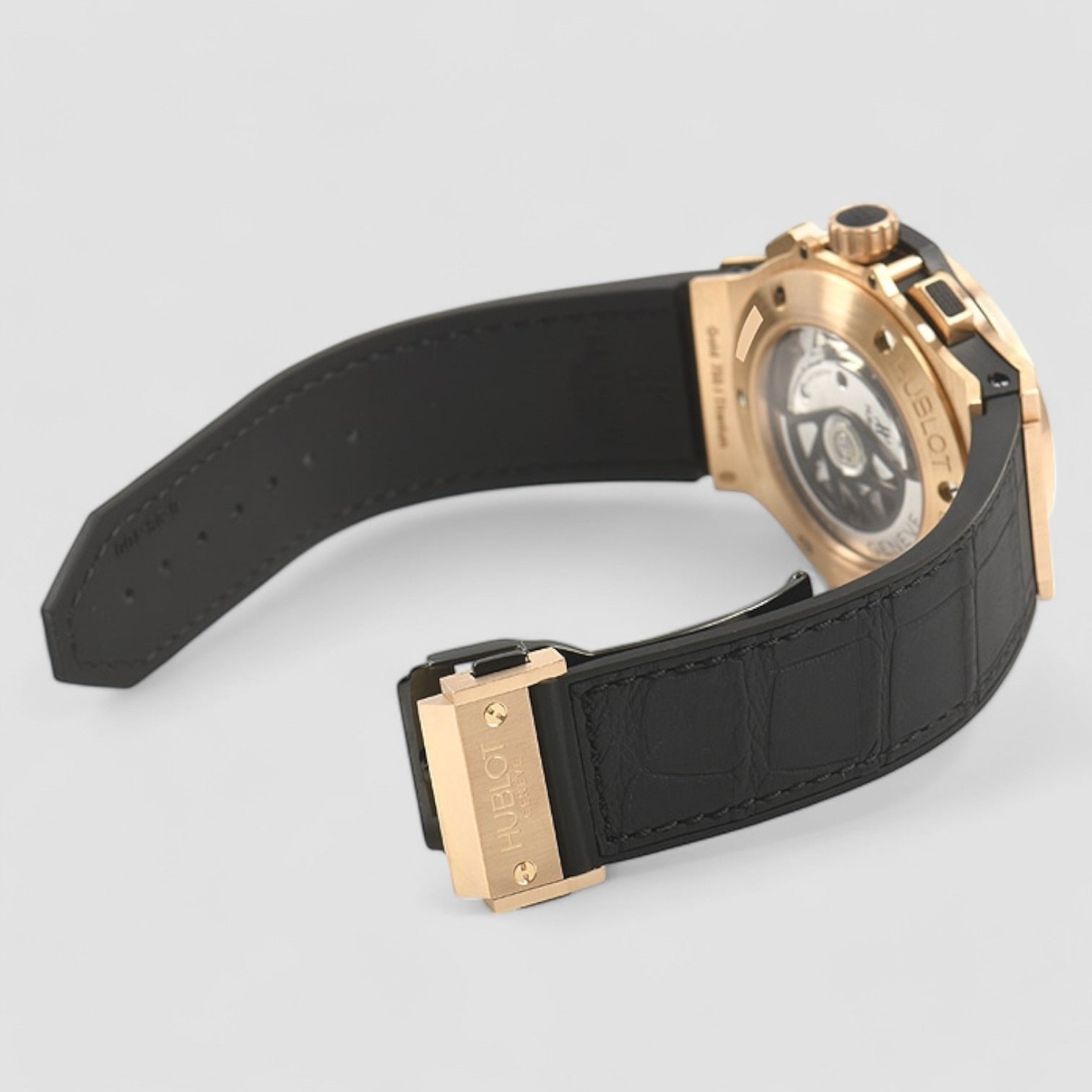 Big Bang Aero Bang Skeleton Index Rose Gold & Leather 44mm